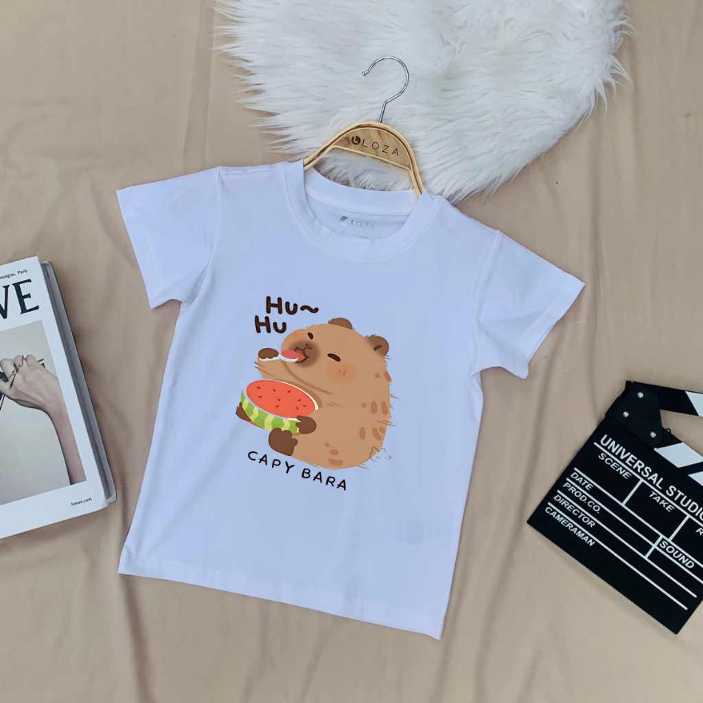 Áo thun trẻ em in hình Capybara - Loza Kids G0201_thumbnail_6