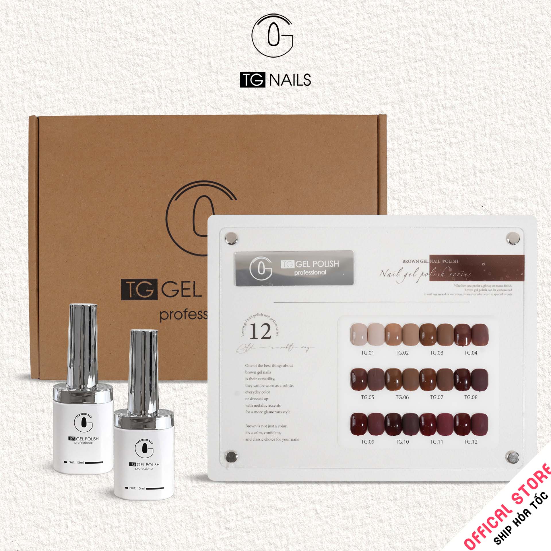 Set sơn gel 12 màu Nâu N-TC12 TG_thumbnail_0