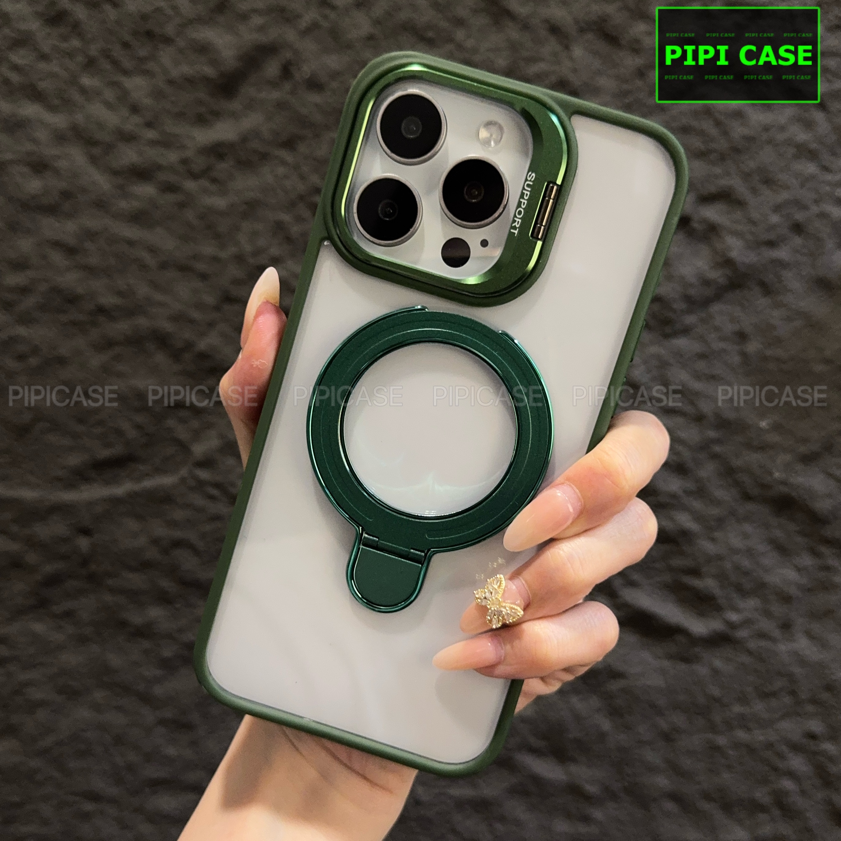 Ốp Lưng iPhone 12 Pro Max - Super Gone - Xanh Lá