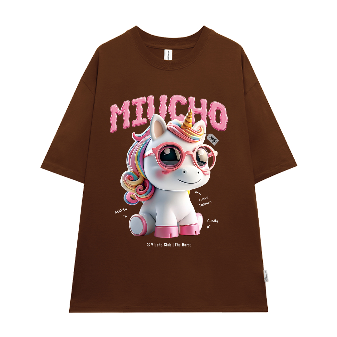 Áo thun form rộng 12 con giáp tuổi Ngọ ATD1245 Miucho tay ngắn cổ tròn in mix_thumbnail_6