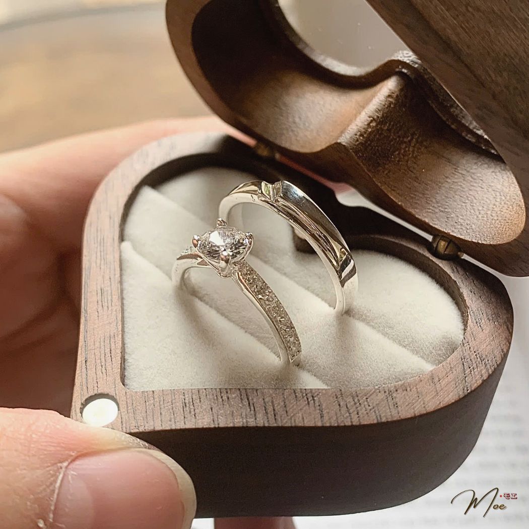 ĐN84 - Nhẫn đôi đá chủ sang trọng đá chéo_thumbnail_2