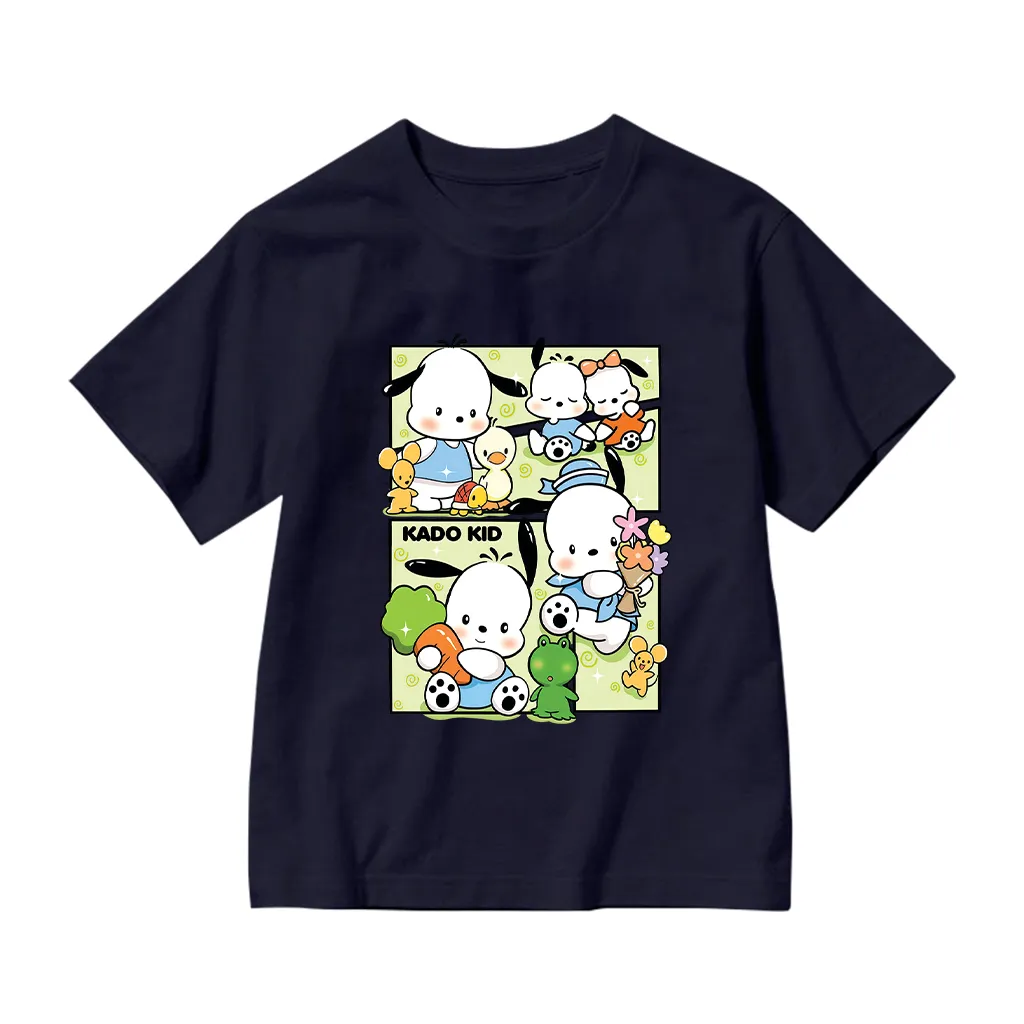 Áo thun bé gái hoạt hình Kado vải cotton thoáng mát tay ngắn cổ tròn in artwork 2976_thumbnail_12