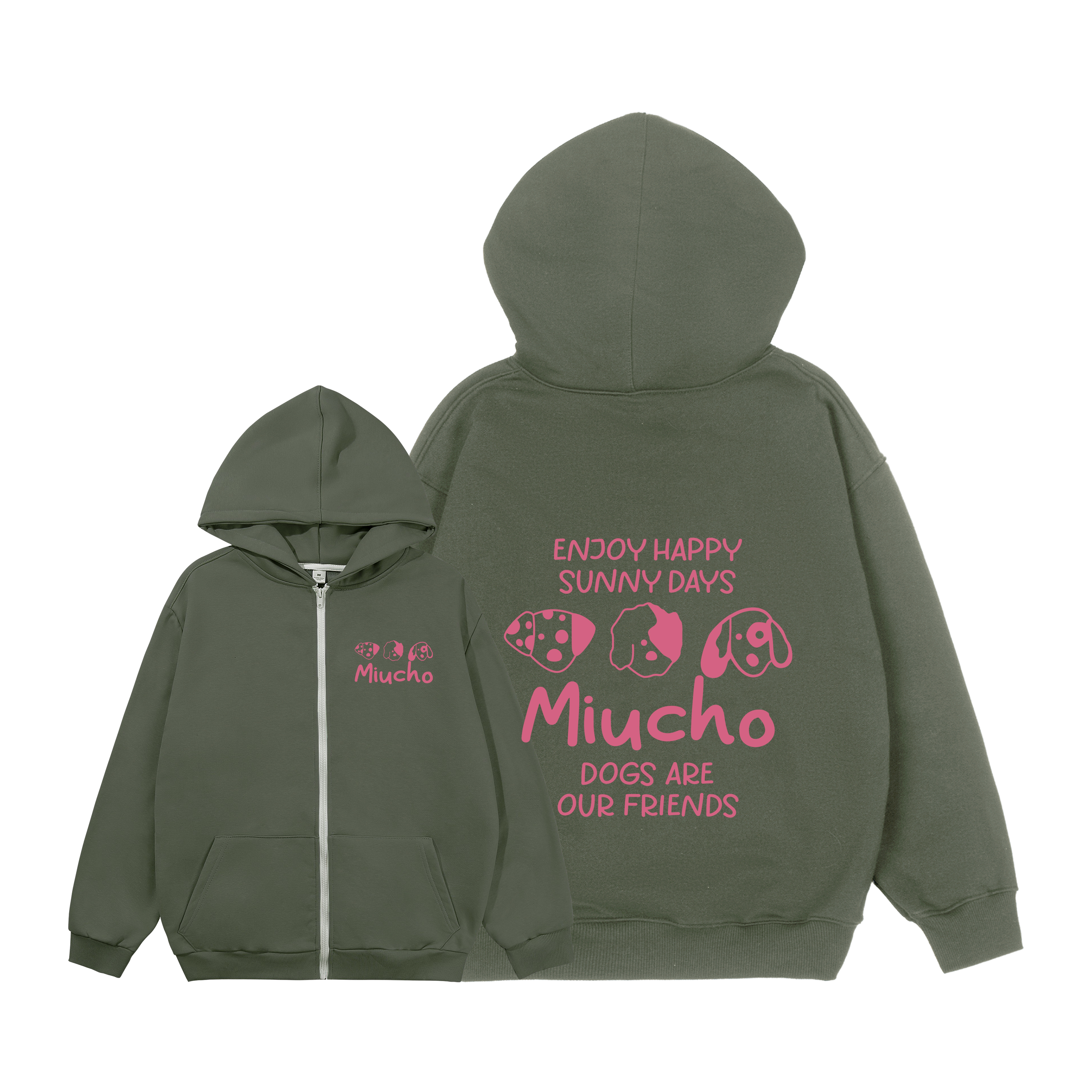 Áo hoodie zip local brand HZD1582 Miucho vải nỉ chân cua dày dặn mủ rộng in mix_thumbnail_11