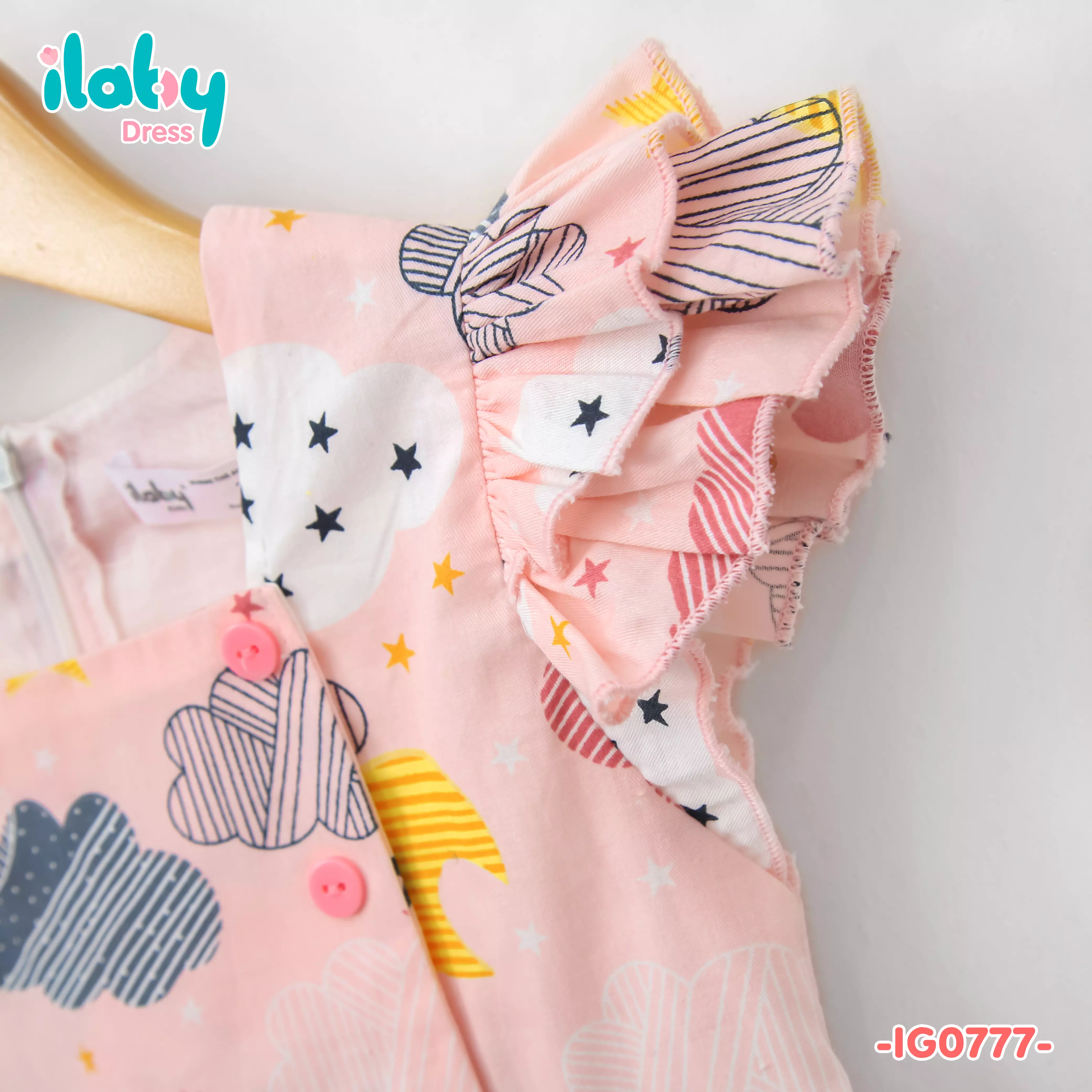 Váy họa tiết hai hàng cúc_thumbnail_4