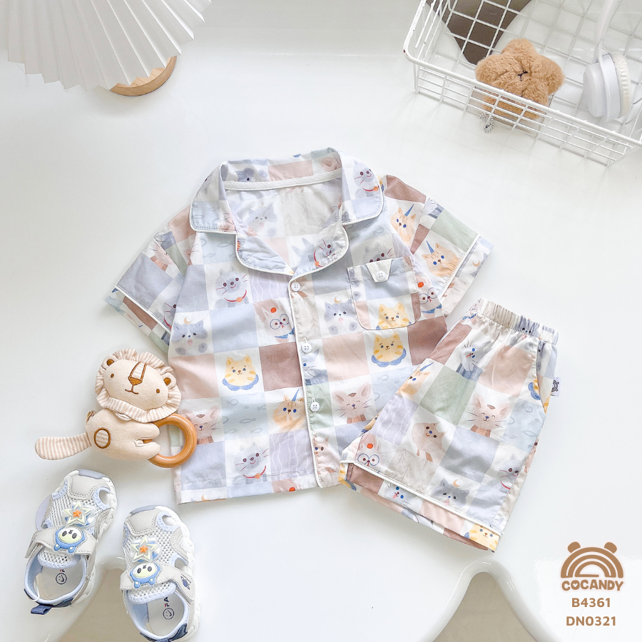 Bộ cộc pijama mèo XÁM_thumbnail_1