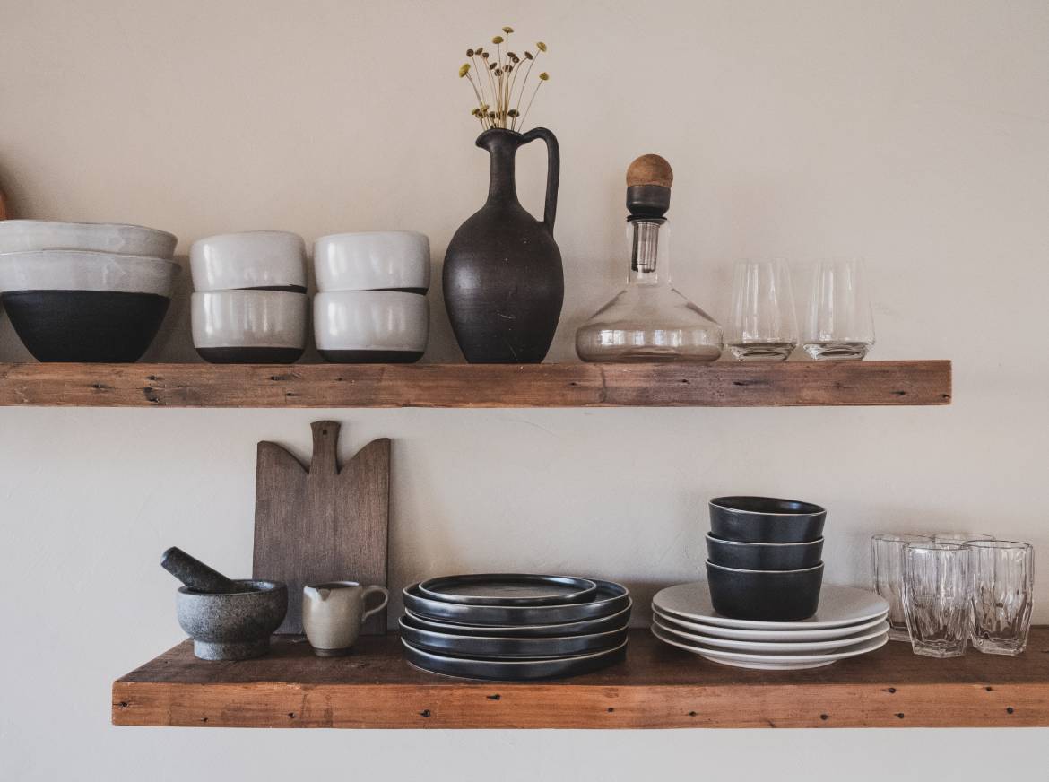 Set for grocery stand