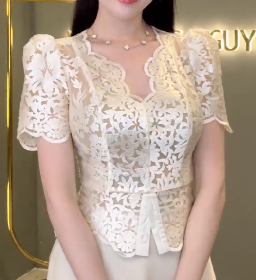 Áo PL Ren Cổ V 2 Cúc_thumbnail_5