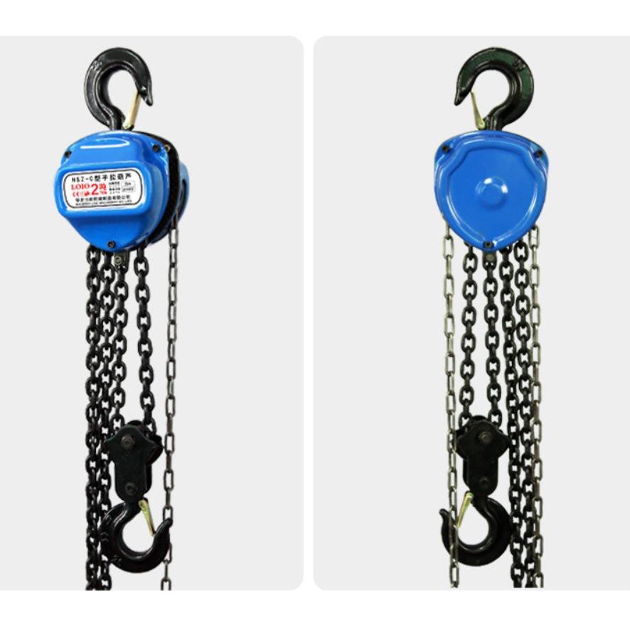 Pa Lăng Xích Kéo Tay Tấn Xích Dài 6 Mét Dùng Nâng Hạ Vật Nặng Lên Cao_thumbnail_3