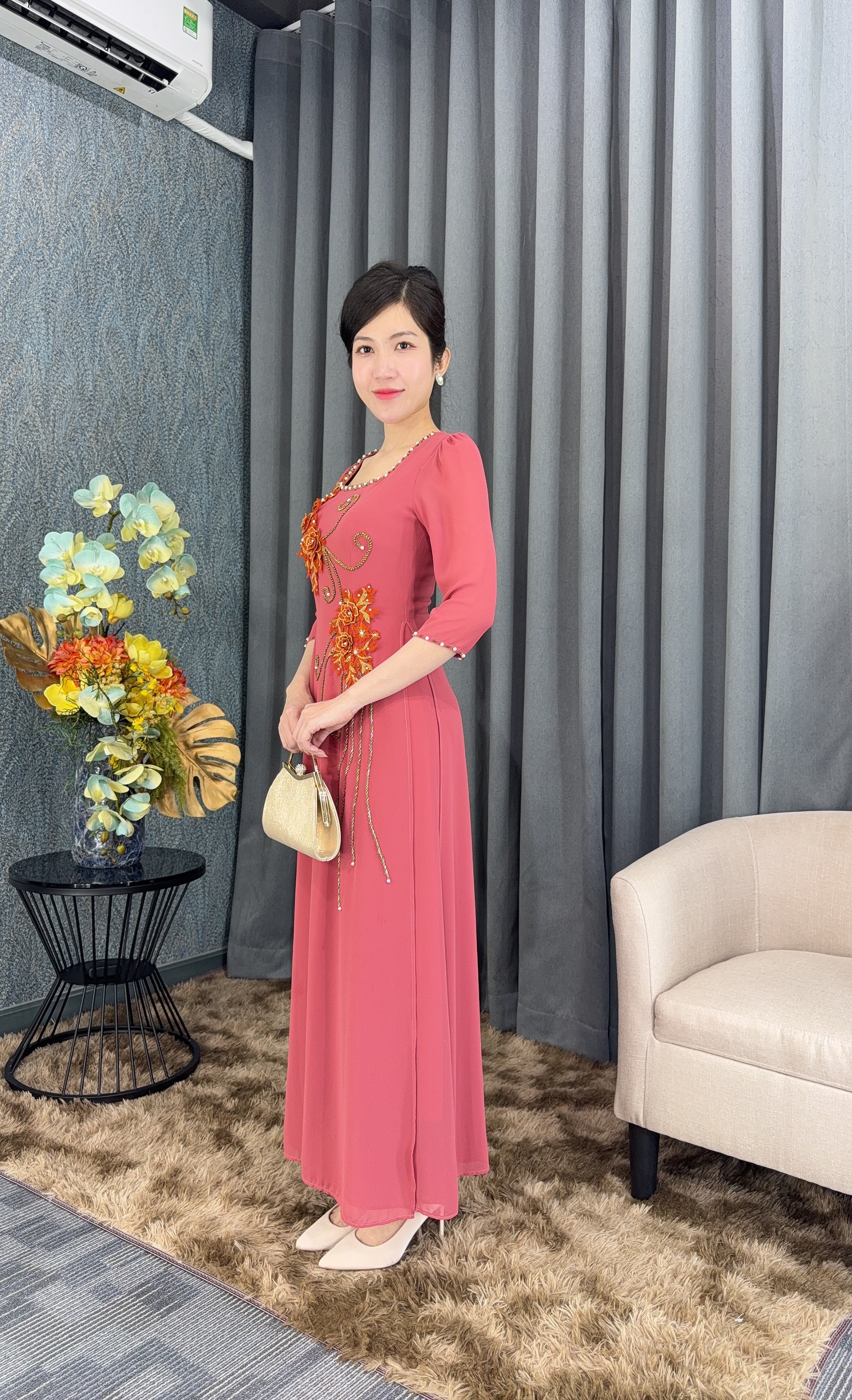 Đầm giả áo dài - Y1771 - Thương hiệu Zonbig_thumbnail_2