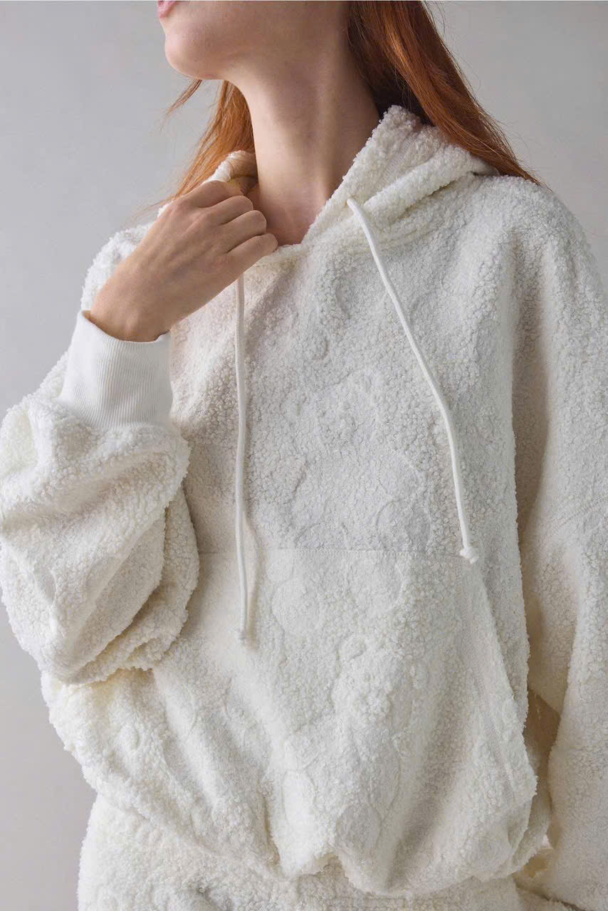 HJ133 Set bộ dài lông cừu ( NÂU ) - lỗi dơ nhẹ