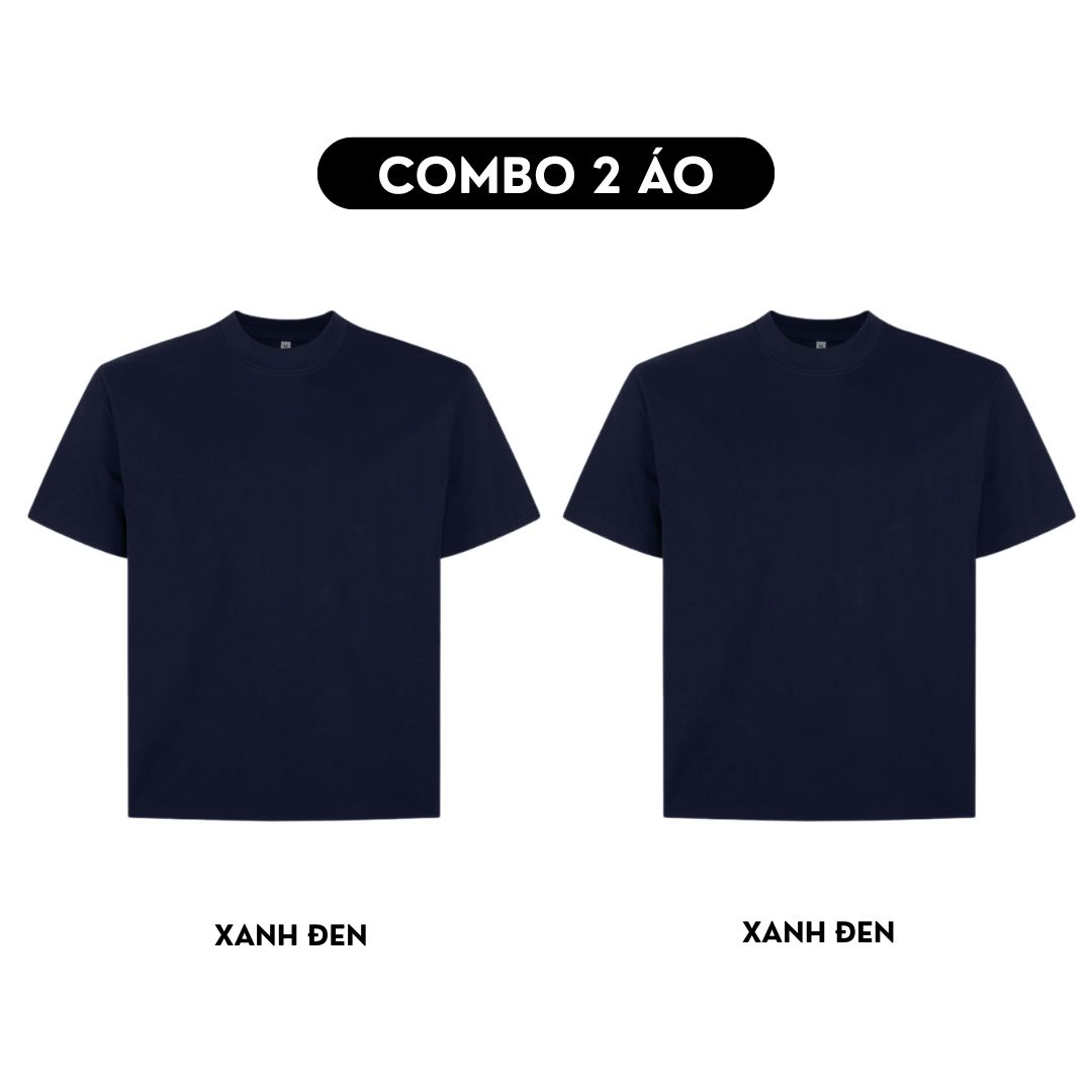 Combo 2 Áo thun trơn form boxy AXT01_thumbnail_22