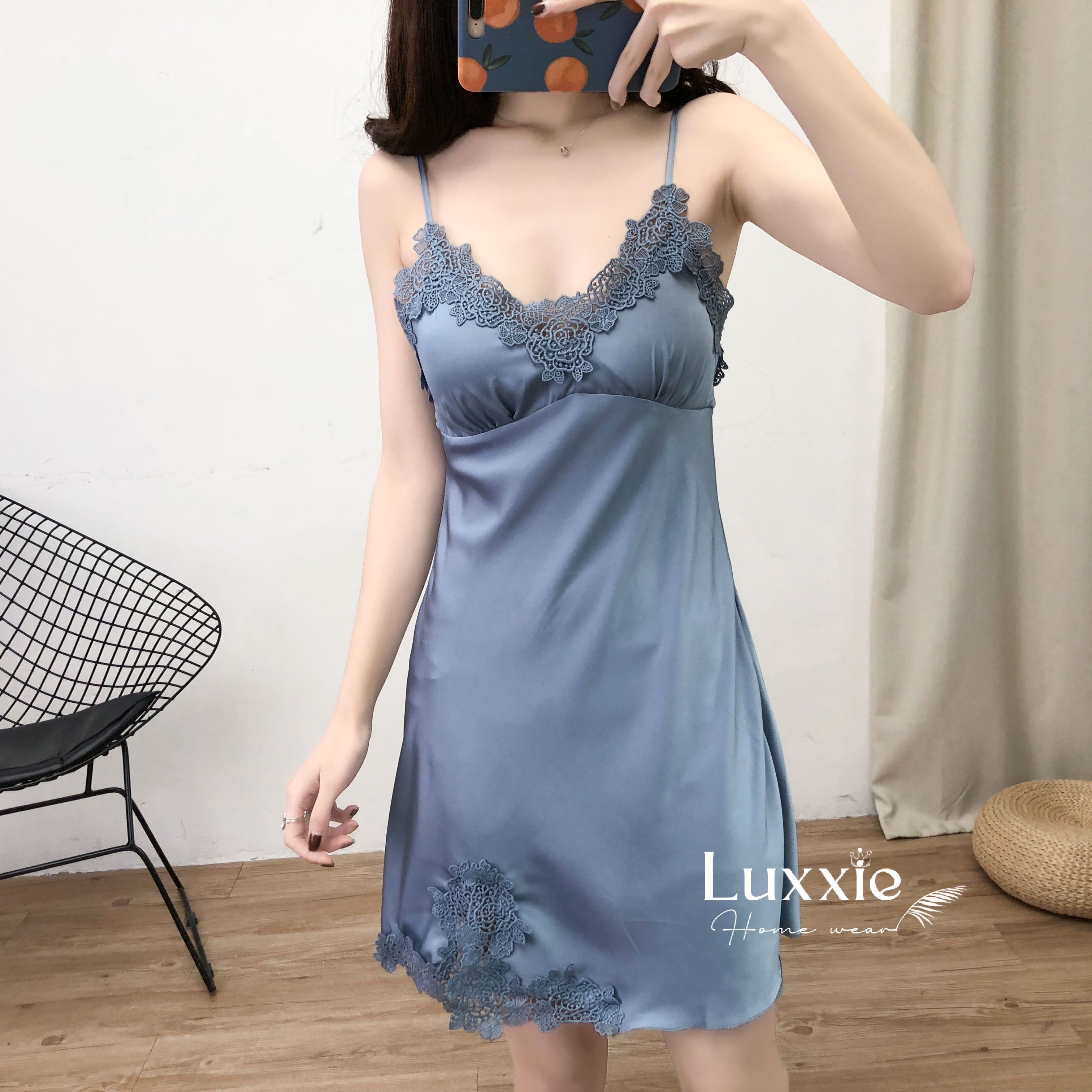 V04 đầm ngủ lụa 2 dây cao cấp_thumbnail_4