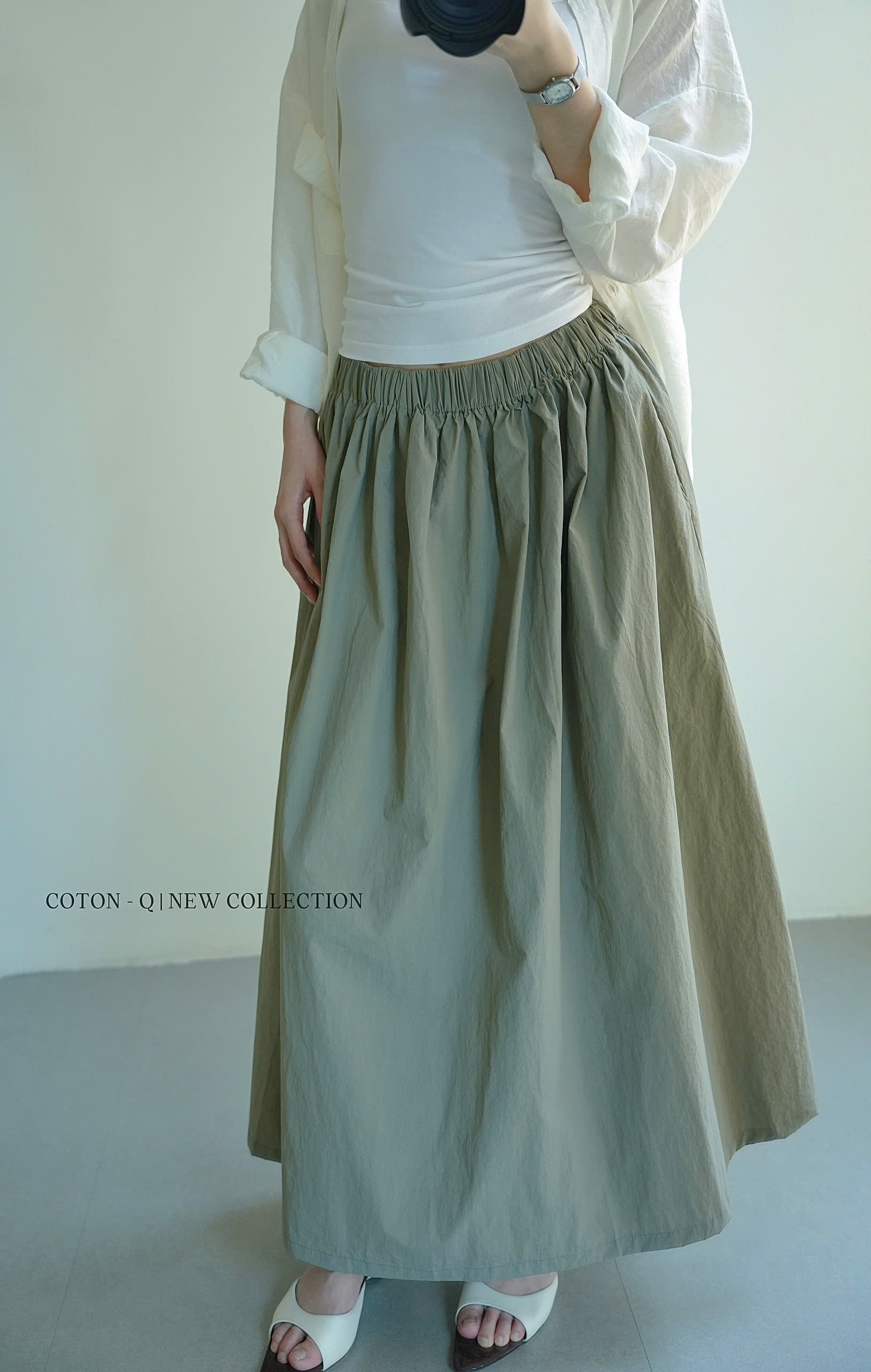 Chân váy dài lưng thun ( RÊU )_thumbnail_14