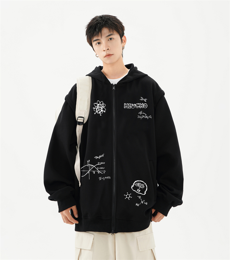 Áo hoodie zip local brand form rộng vải ni dày dặn HZD1634 Miucho Club in mix_thumbnail_5