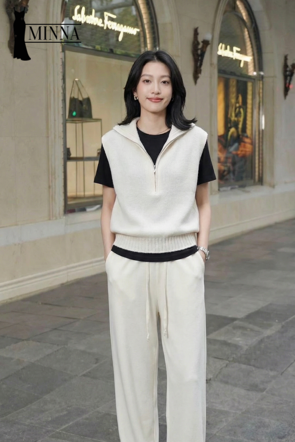 Modern Zip Knit - MA022