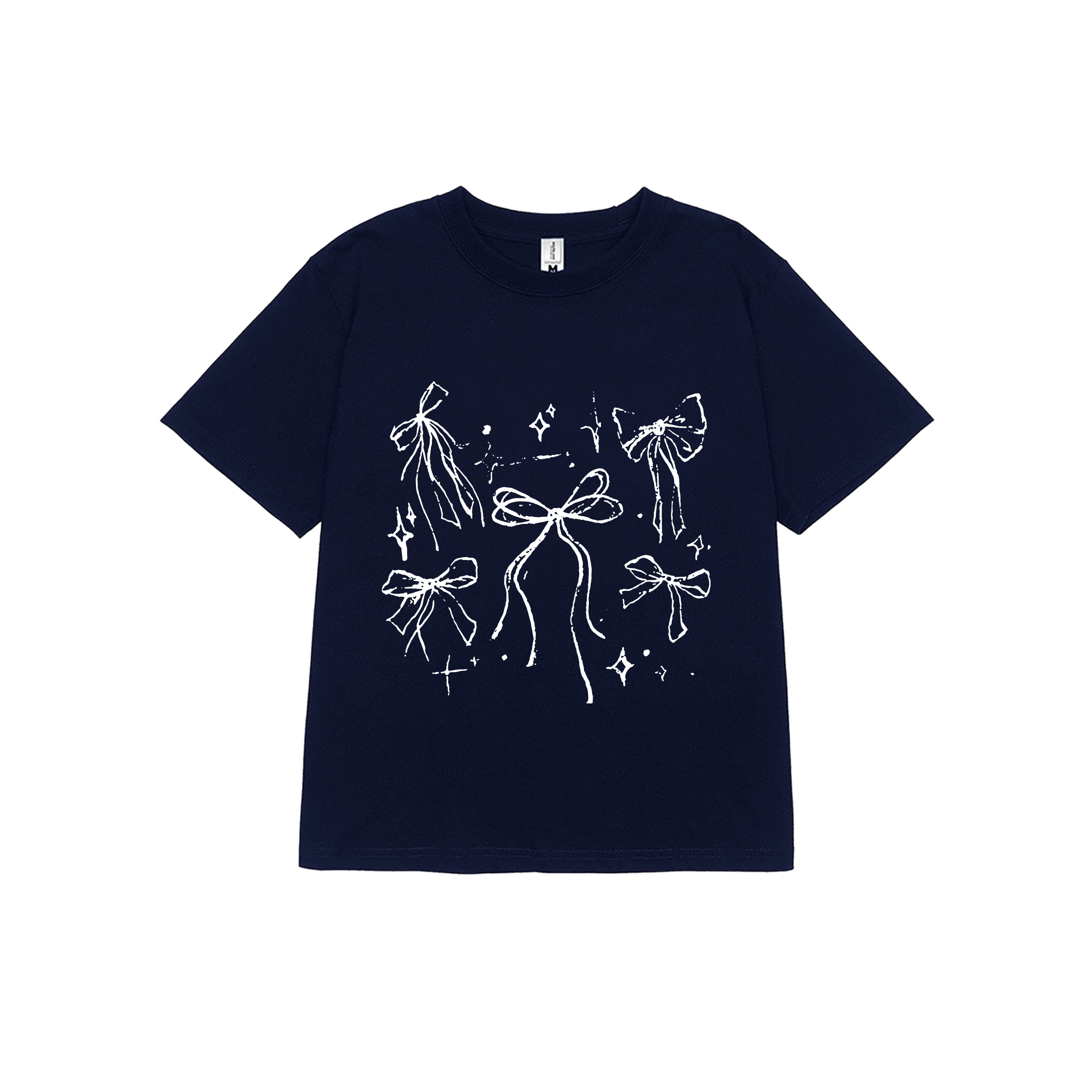 Áo thun baby tee nơ conquette xinh form ôm ABD1311 Miucho tay ngắn cổ tròn hotrend in mix_thumbnail_15