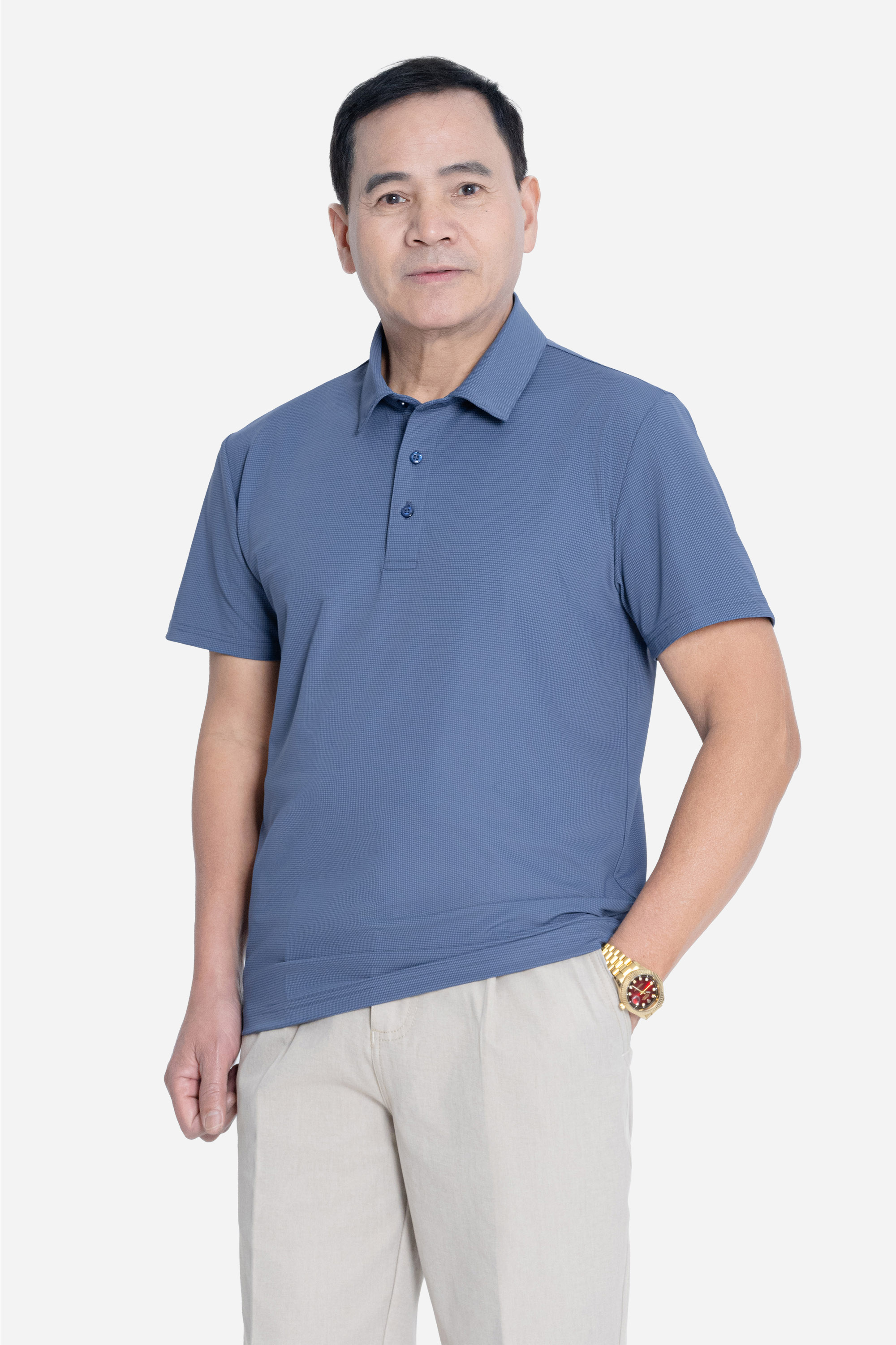 Áo Polo Nam Trung Niên ANCHI Chất Liệu Cotton Phom Suông Vạt Ngang_thumbnail_22