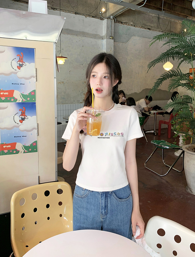 Áo baby tee ôm local brand ABD1564 Miucho vải cotton co giãn thoáng mát cổ tròn in mix_thumbnail_5