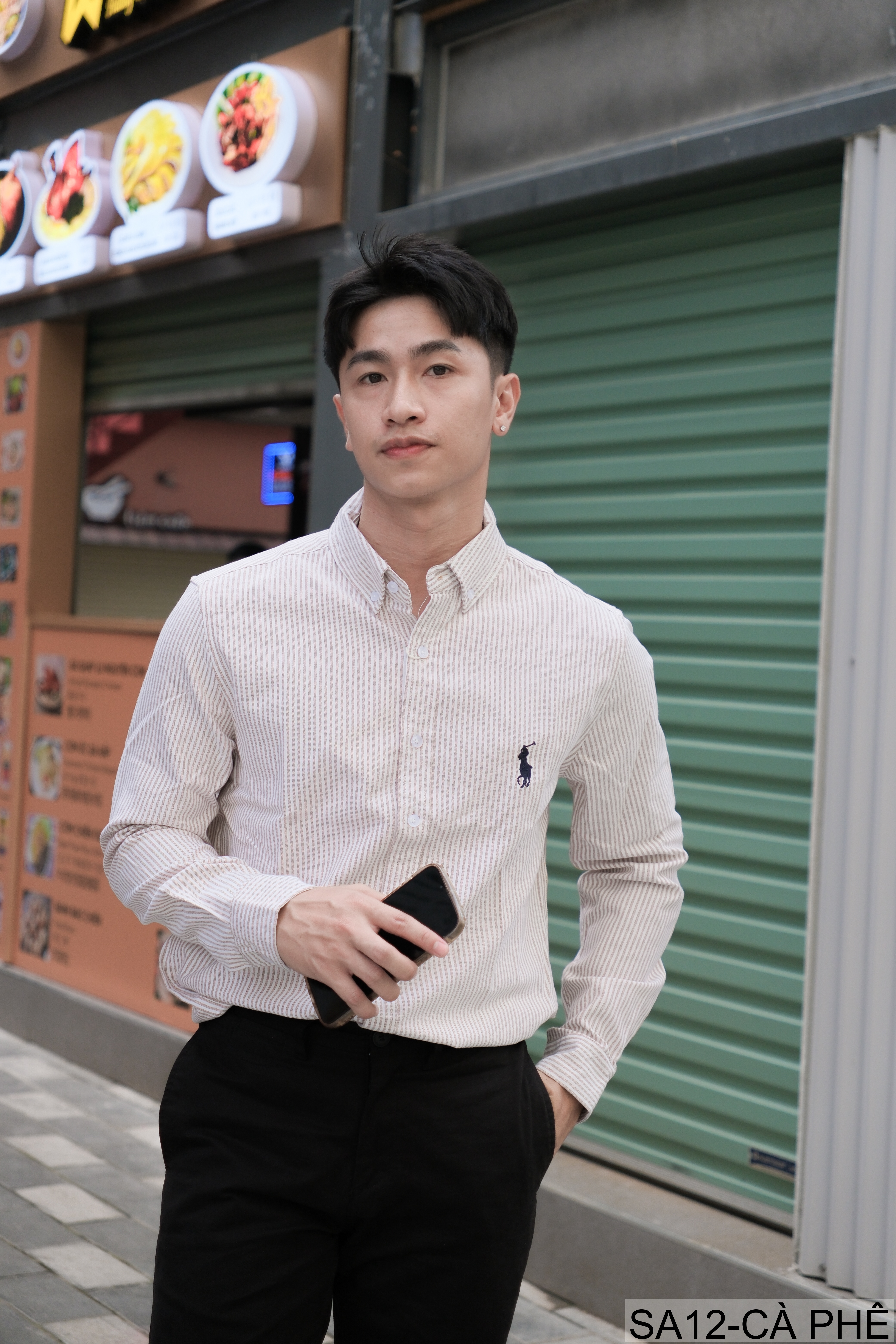 SA12 - Áo sơ mi nam dài tay sọc ngang phong cách Nhật Bản, chất cotton mềm mại, dáng rộng thoải mái_thumbnail_20