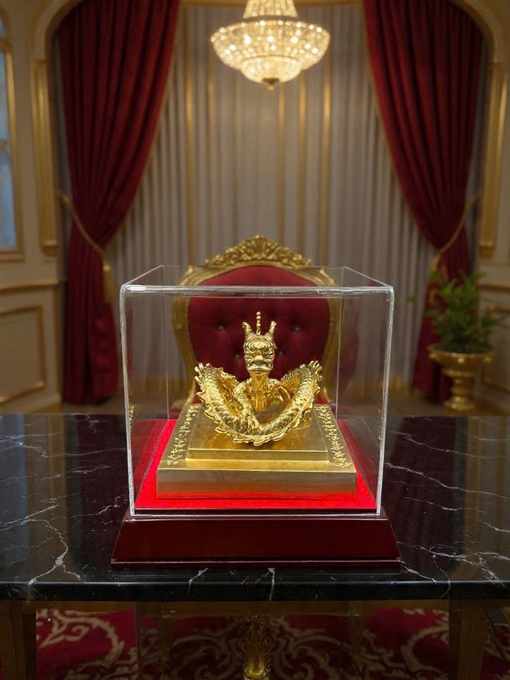 Ấn rồng Sắc Mệnh Chi Bảo dát vàng 9999_thumbnail_2