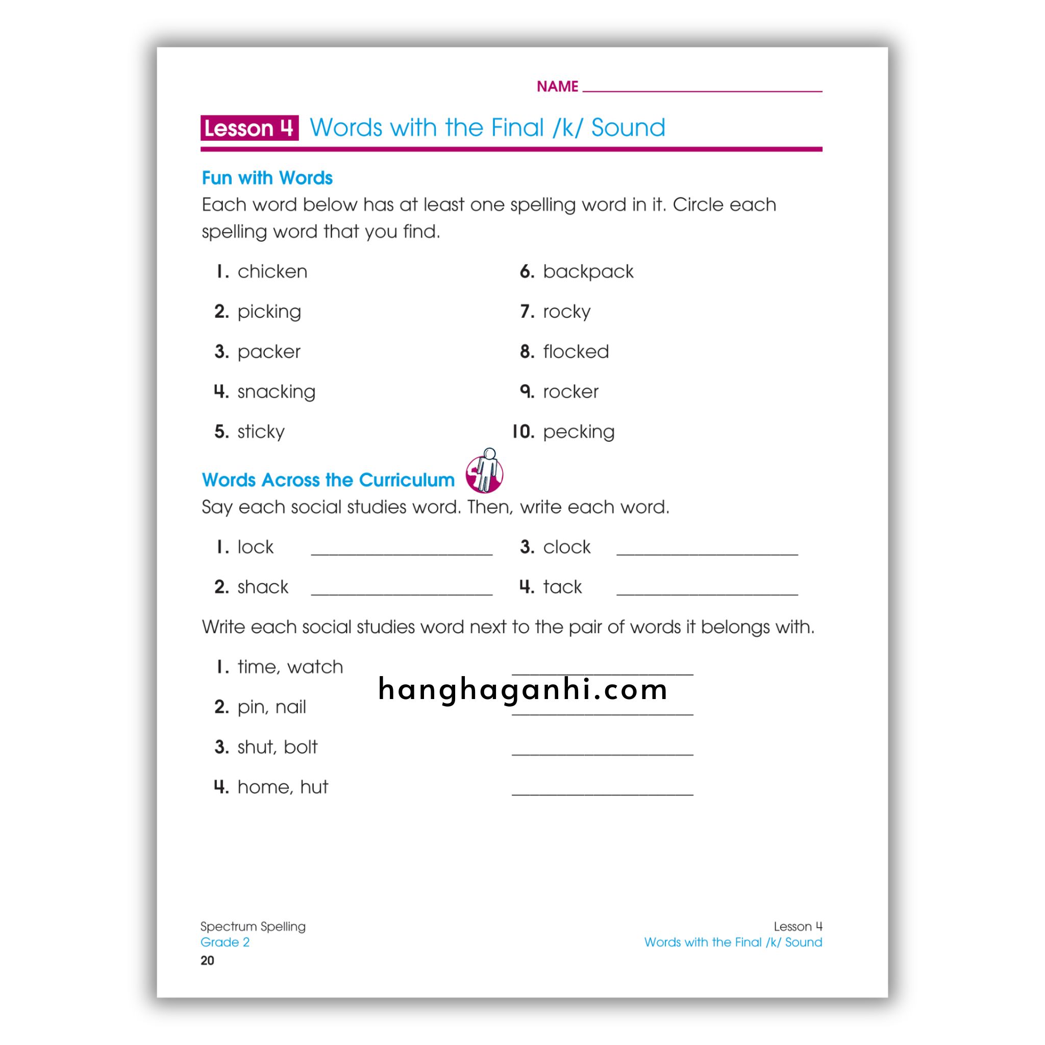 Sách Spectrum Spelling Workbook Grade 2_thumbnail_8