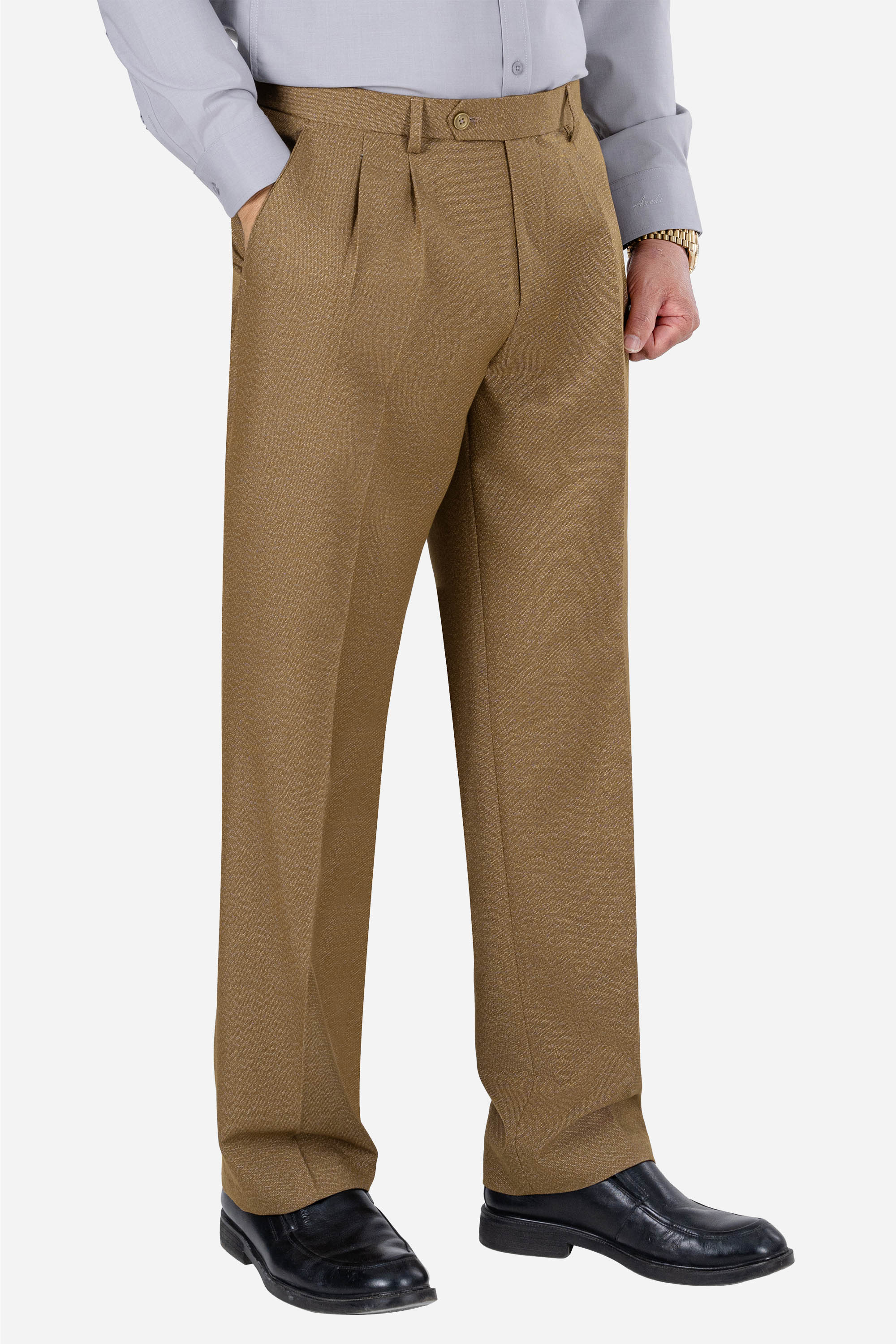 Quần Âu 2 Li Nam Trung Niên ANCHI Vải Đốm Cao Cấp Phom Suông Ống Rộng_thumbnail_3