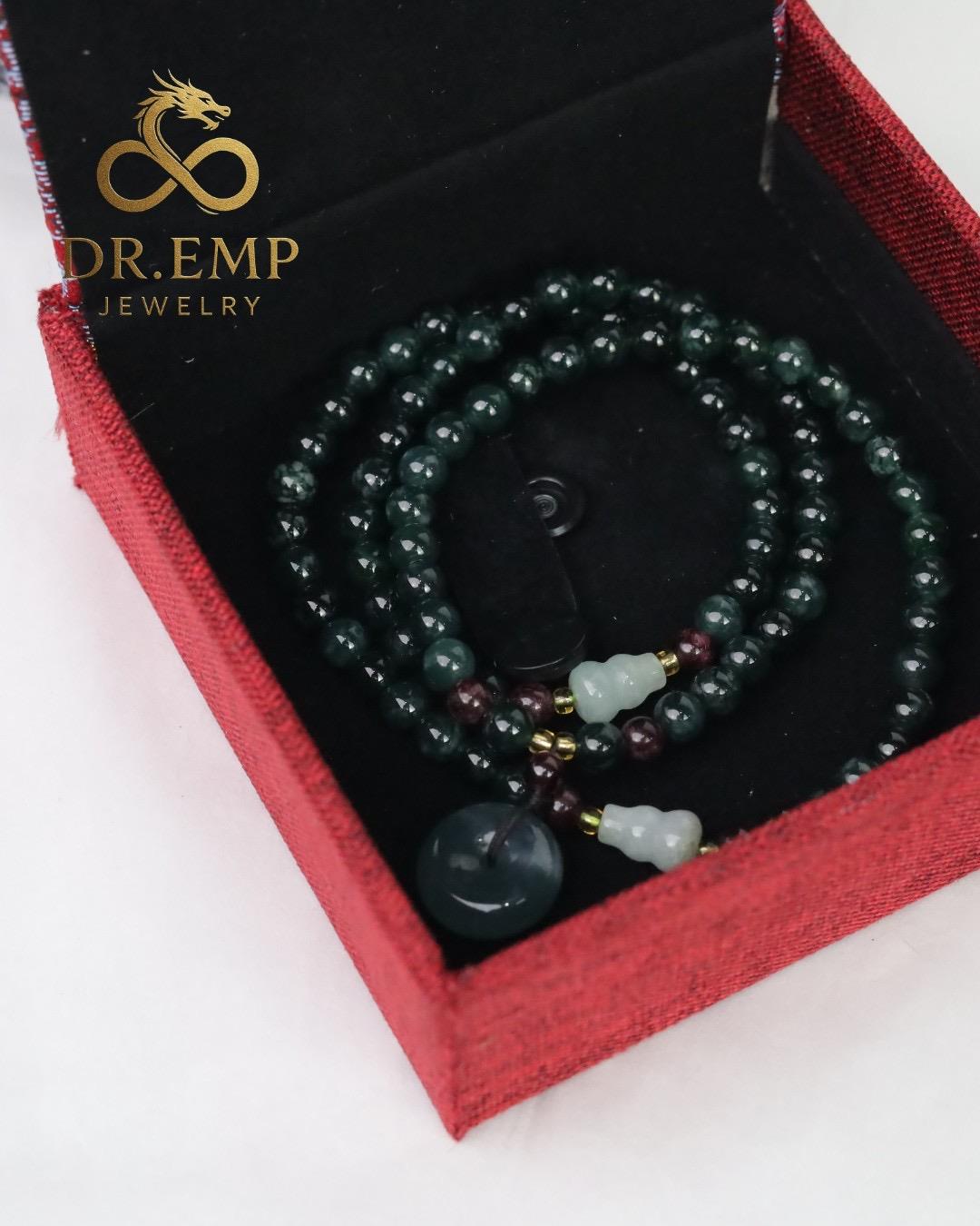 Chuỗi quấn ba vòng tay lam ngọc mix charm đồng điếu_thumbnail_2