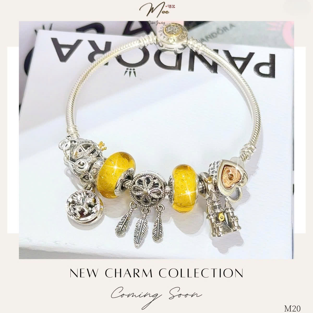 LT592 - Vòng Pandora lâu đài tình yêu