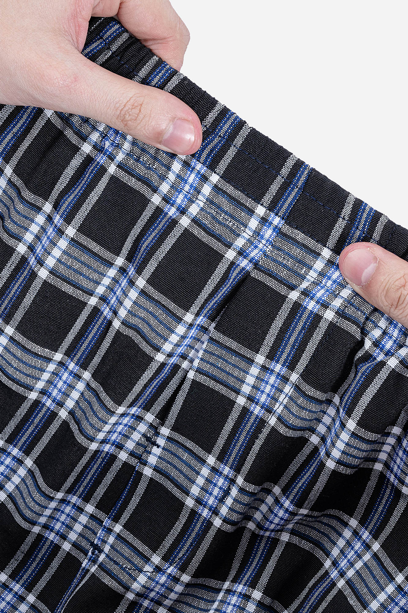 Quần Soọc Kẻ Caro Nam Trung Niên ANCHI Chất Liệu Cotton Dáng Suông Dài Qua Gối_thumbnail_12