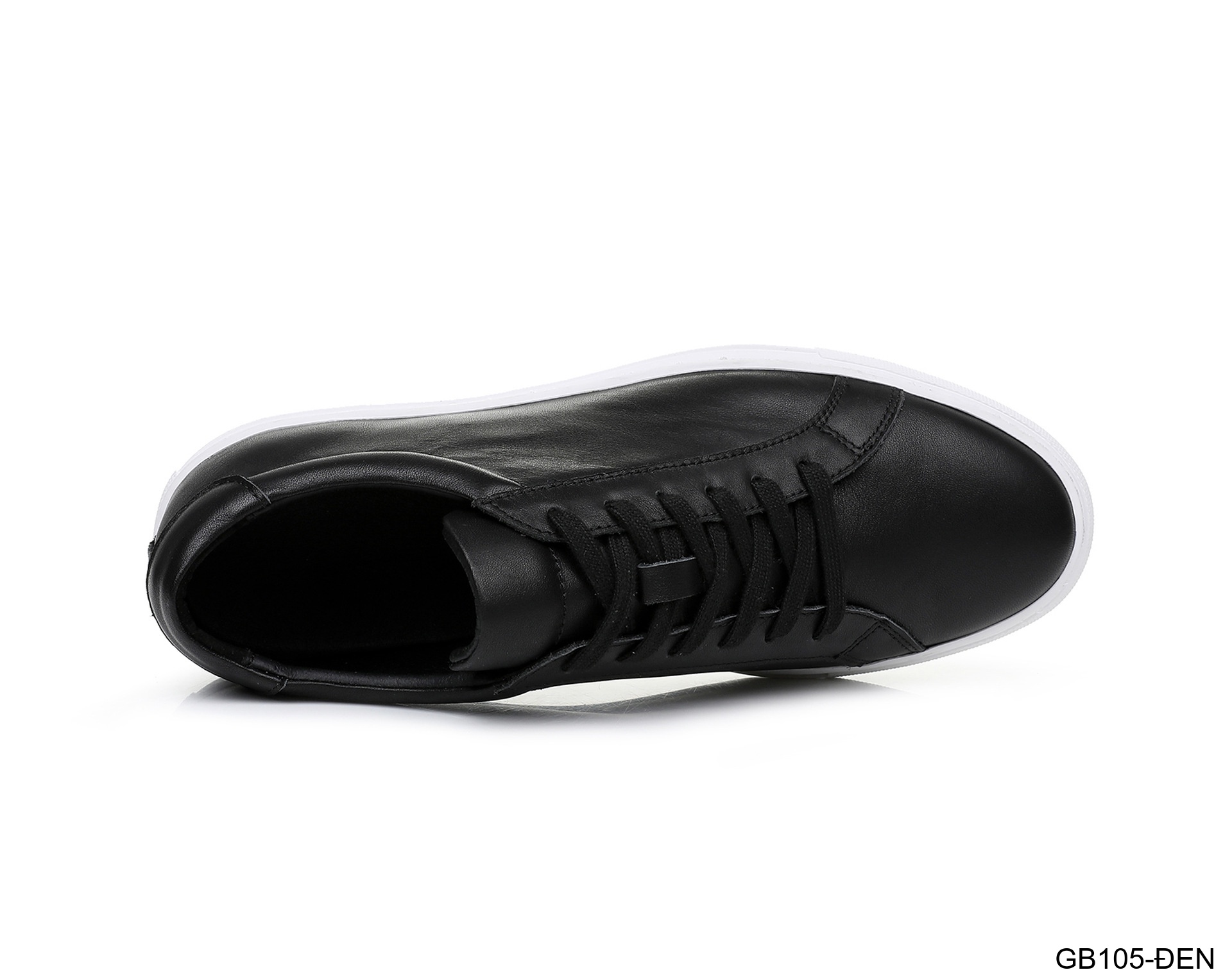 GB105 - Giày Sneaker Nam Da Bò Thiết Kế Đơn Giản, Đế Cao Su Bền, Màu Trắng Đen_thumbnail_24