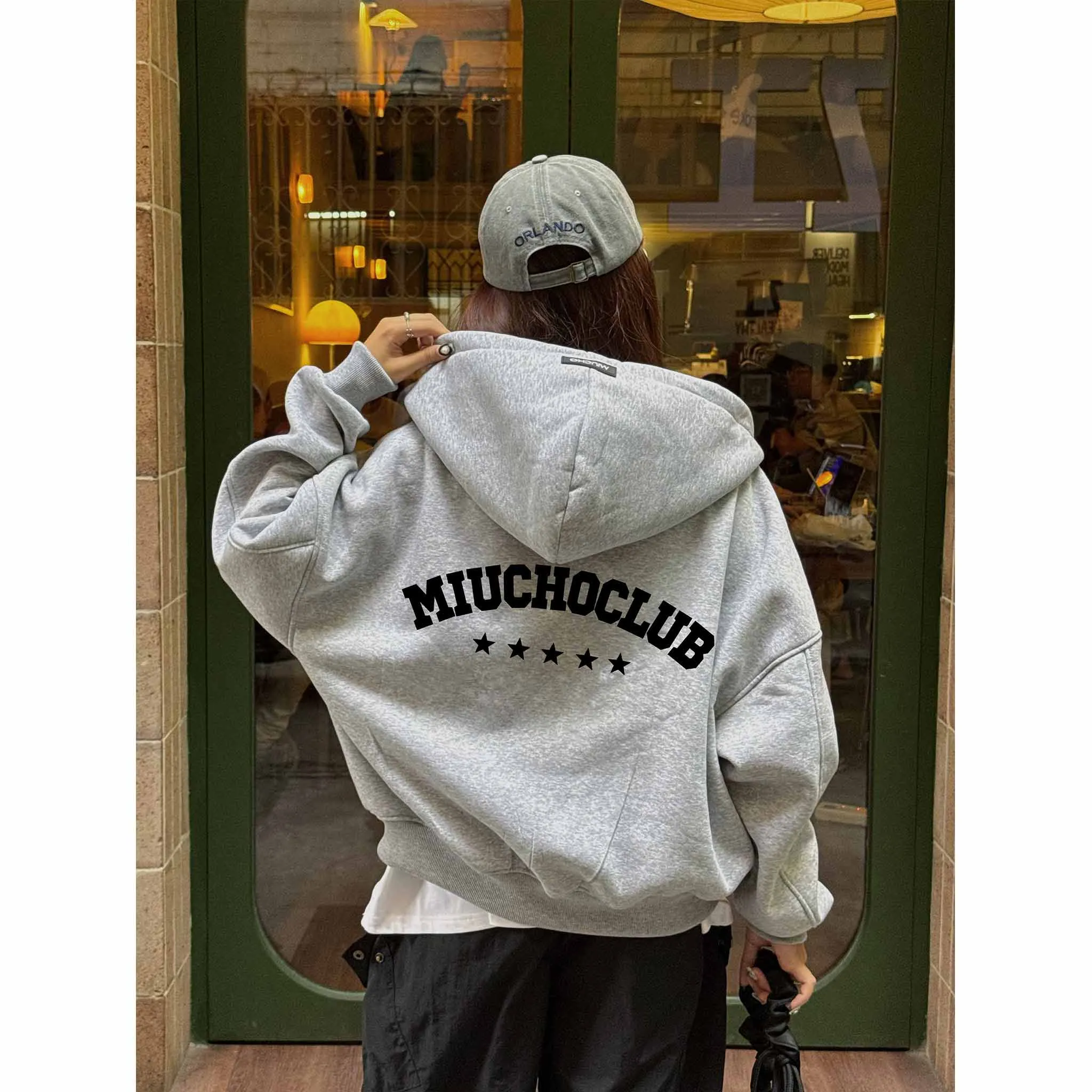 Áo hoodie zip boxy local brand Miucho 2590 vải nỉ 2 da cao cấp thoáng mát thấm hút mồ hôi tốt in basic_thumbnail_5