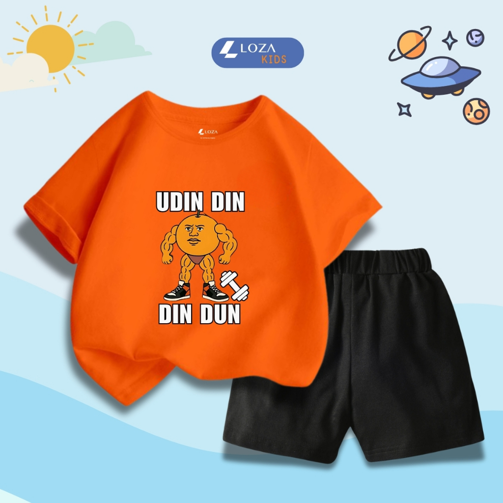 Bộ đồ bé trai in hình 'UDIN DIN DIN DUN' - Loza Kids SB414_thumbnail_4