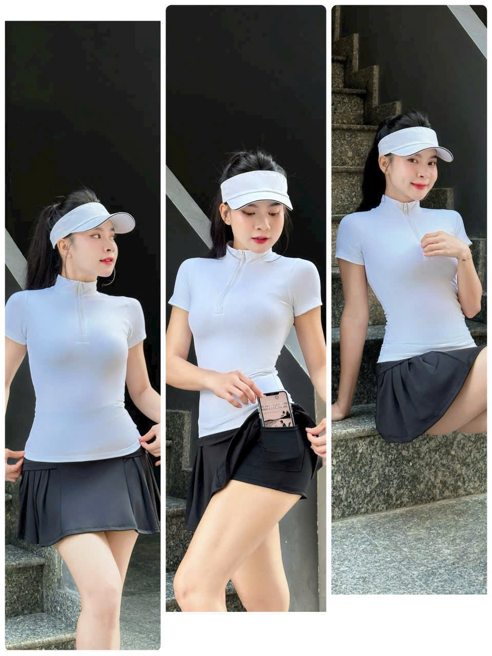 Chân Váy Thể Thao Nữ Dáng Xoè Xếp Li To