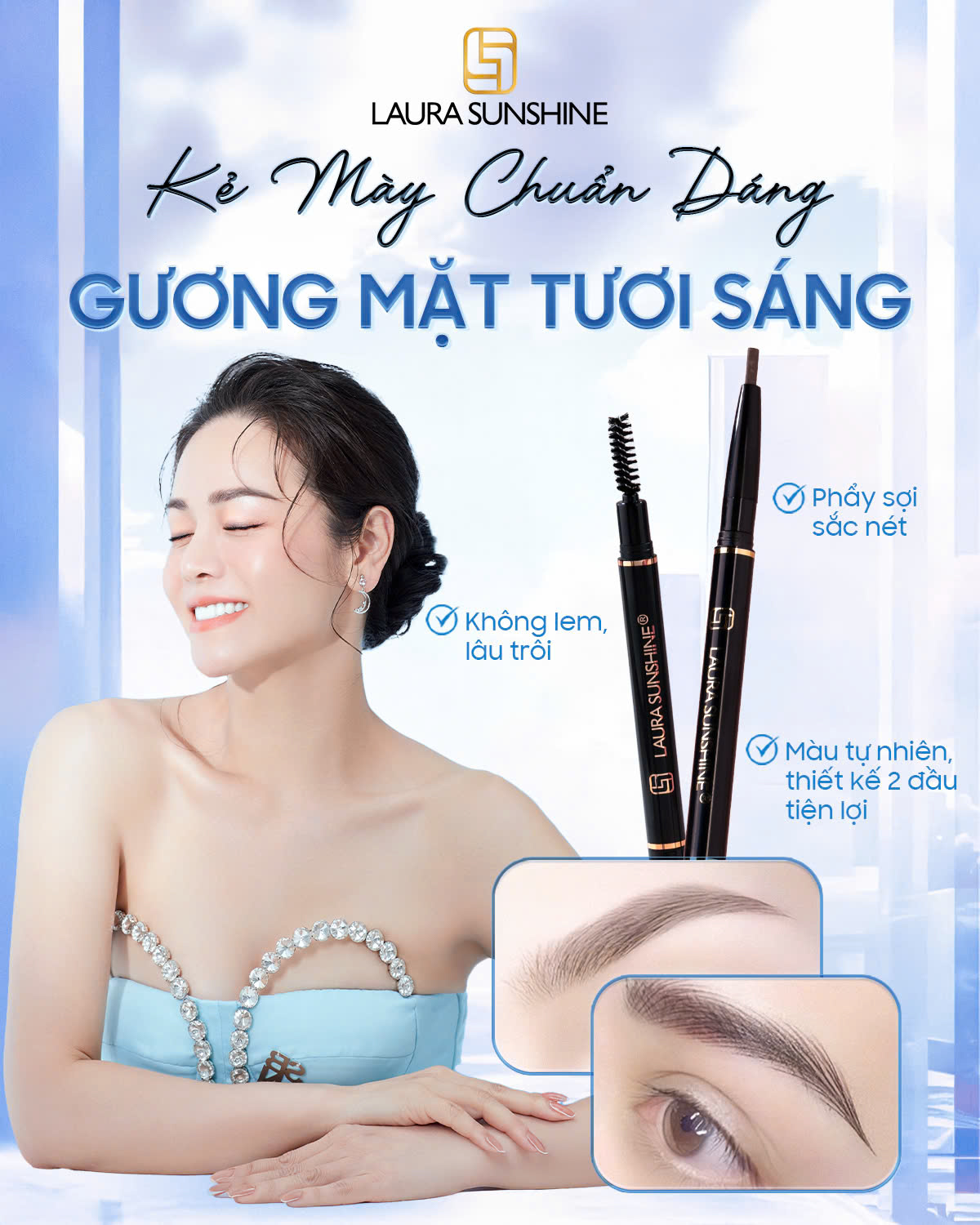 Chuốt mi - Golden Dual Mascara Laura Sunshine