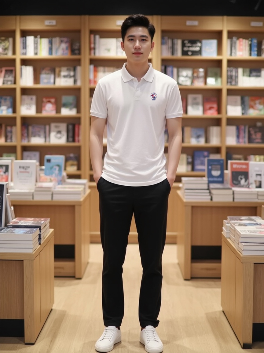Áo polo nam form vừa 1895 Miucho Iconic vải cá sấu đứng form thoáng mát in basic_thumbnail_5