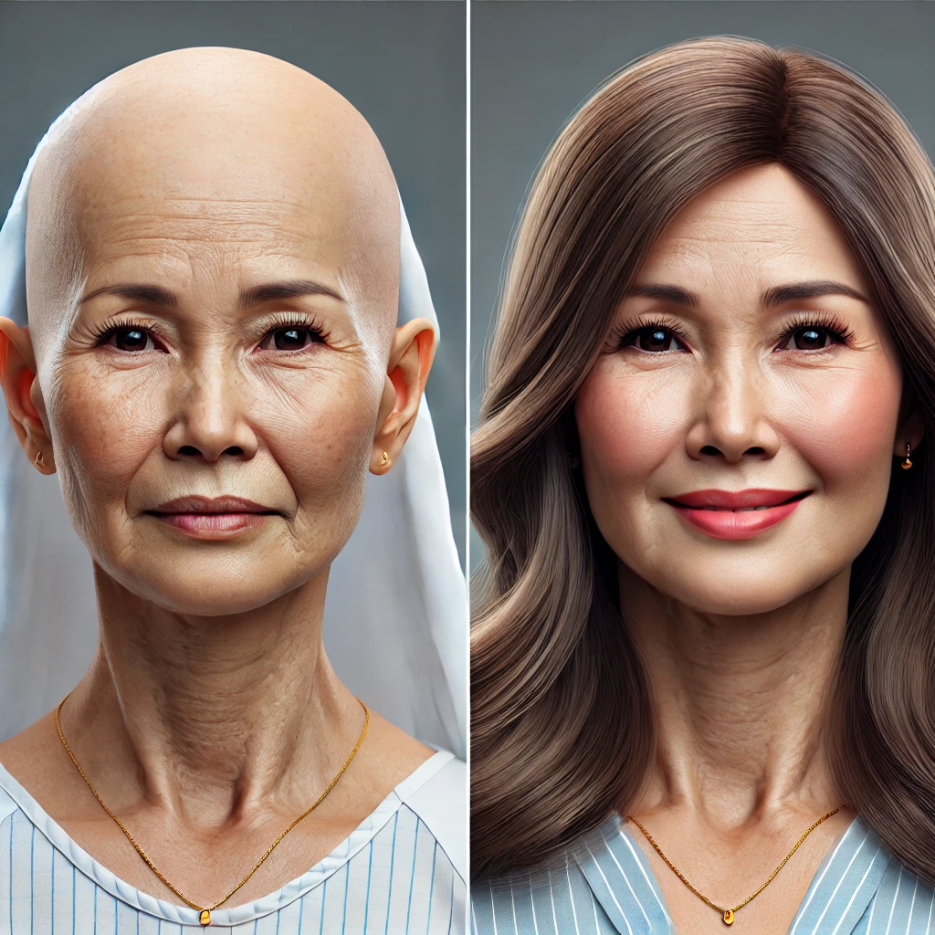 Tóc Giả Thoải Mái Cho Người Hóa Trị, Tóc Thật Tự Nhiên