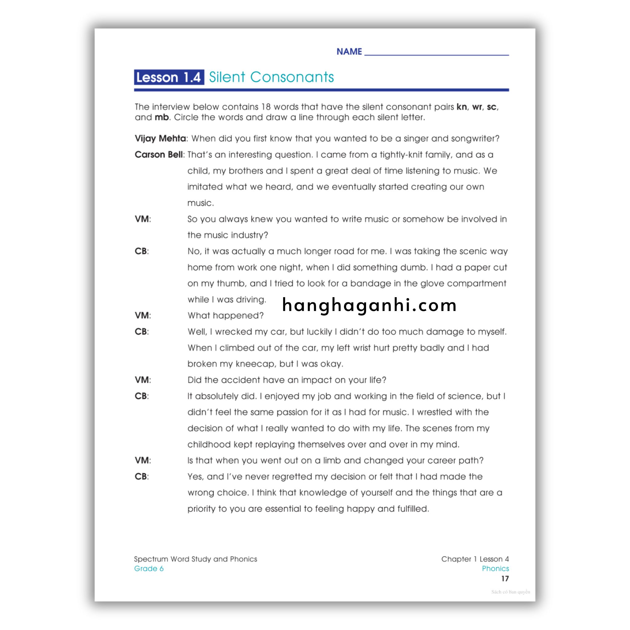 Sách Spectrum Word Study and Phonics Workbook Grade 6_thumbnail_9