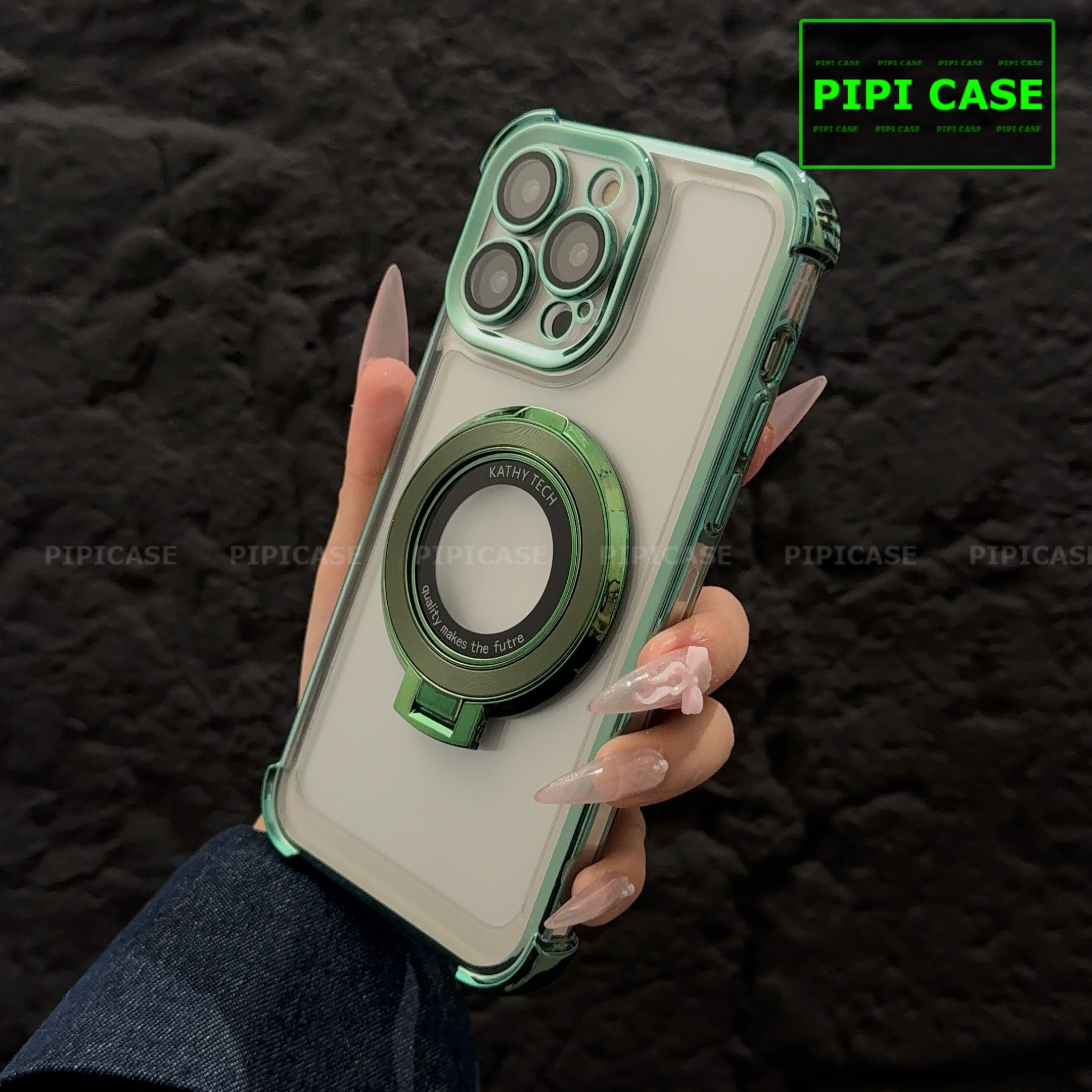 Ốp Lưng iPhone 15 Pro - Ven - Xanh lá_thumbnail_18