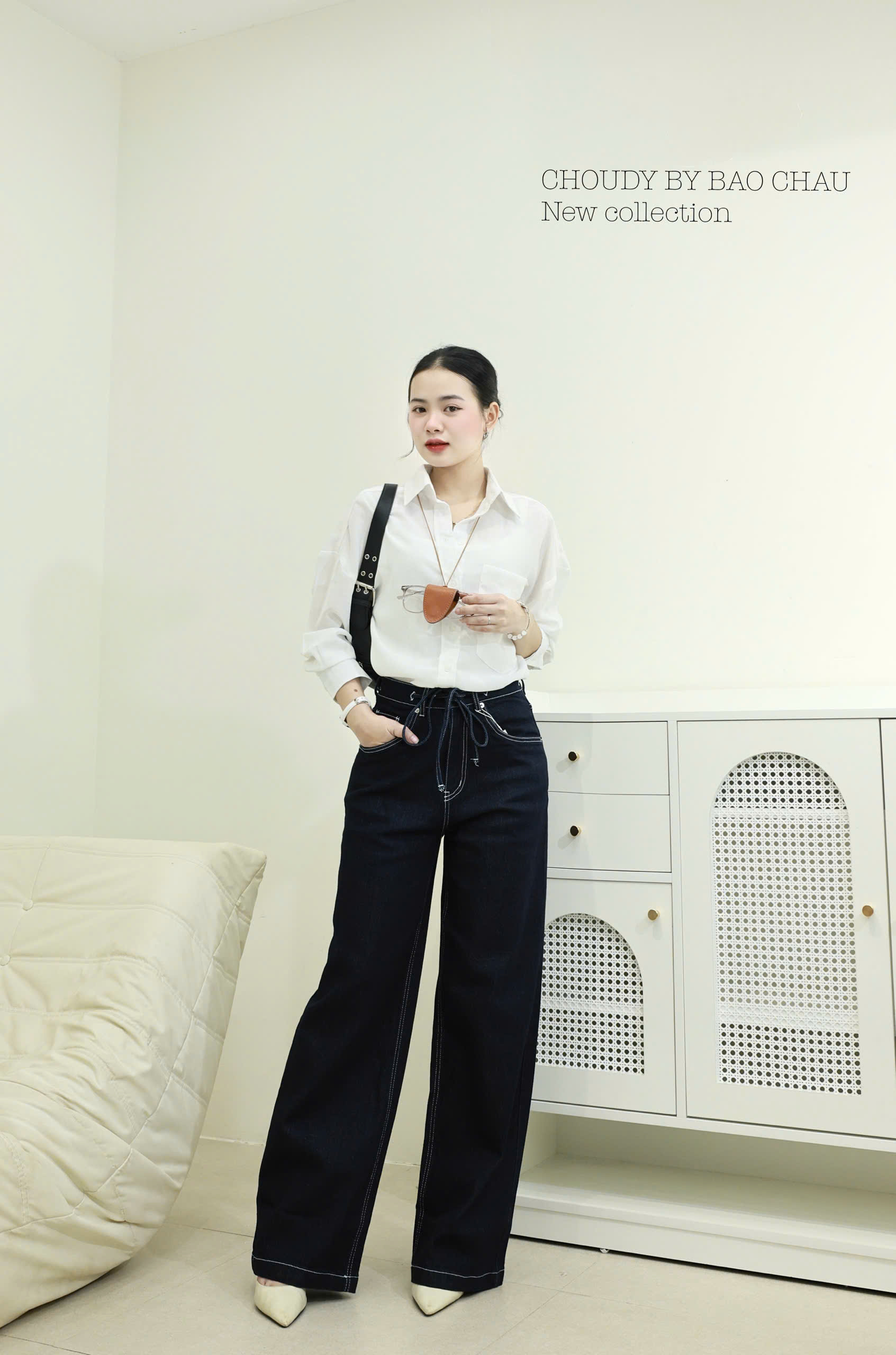 U676 QUẦN JEAN SUÔNG ĐẬM