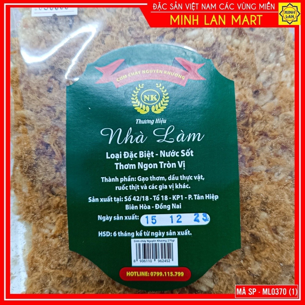 Cơm cháy Nguyên Khương loại đặc biệt 270g - Đặc sản Ninh Bình - Đặc Sản Bốn Phương_thumbnail_2