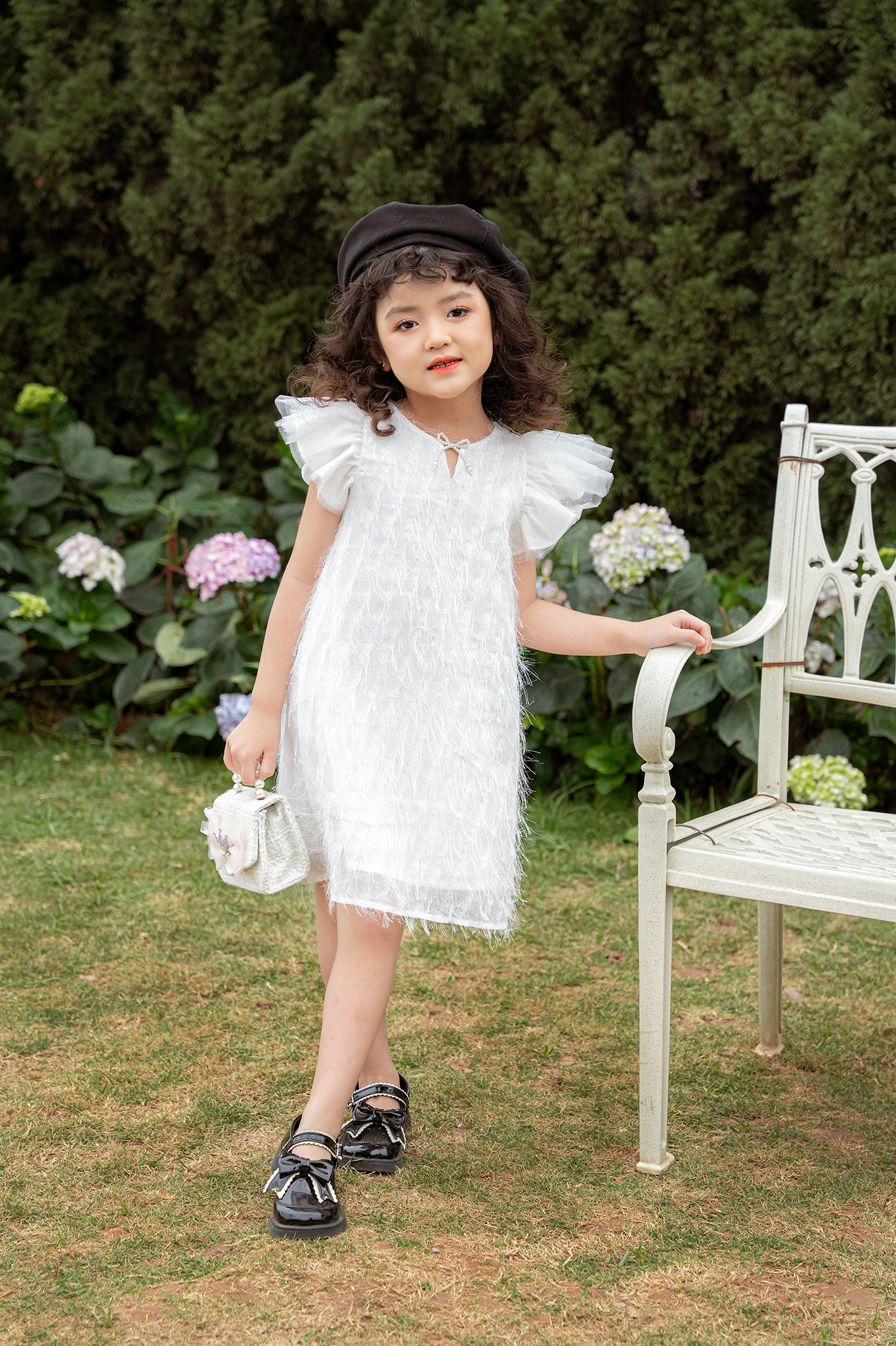 Váy suông tay phối lưới nhiều tầng_thumbnail_1