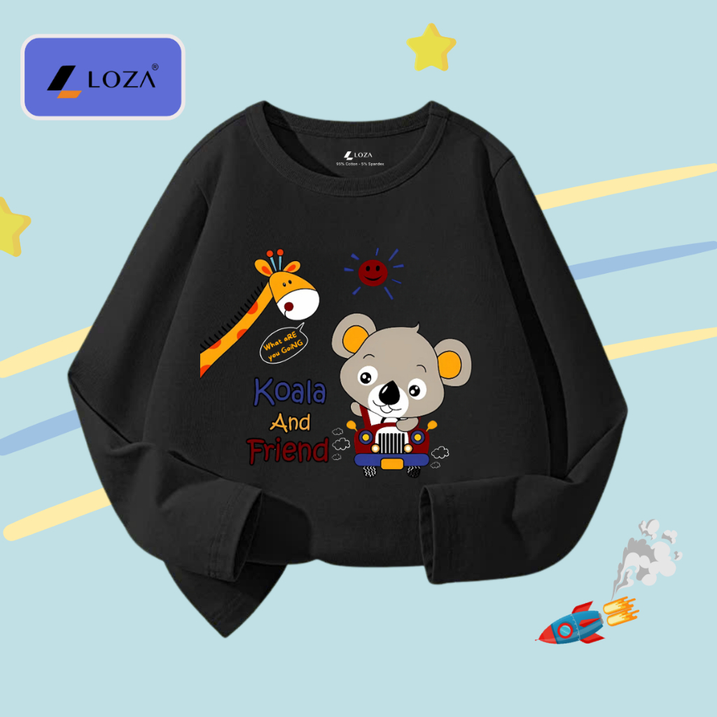 Áo thun dài tay bé trai in Koala and Friend - Loza Kids  KT3252_thumbnail_5