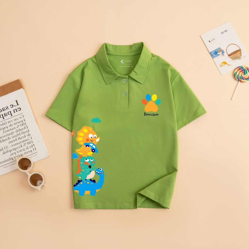 Áo polo bé trai in hình Khủng long - Loza Kids PL3050_thumbnail_8