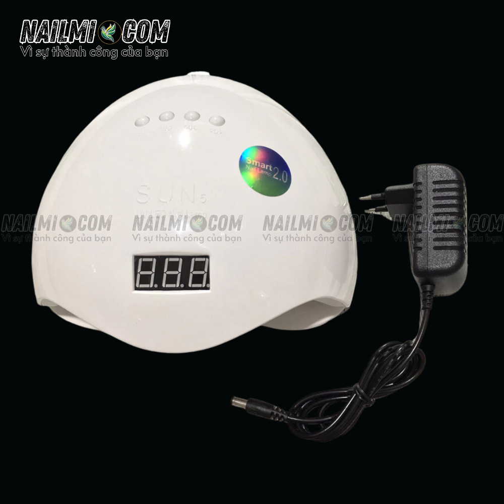 Máy hơ gel Không tích điện-Sun 5 chữ dập nổi