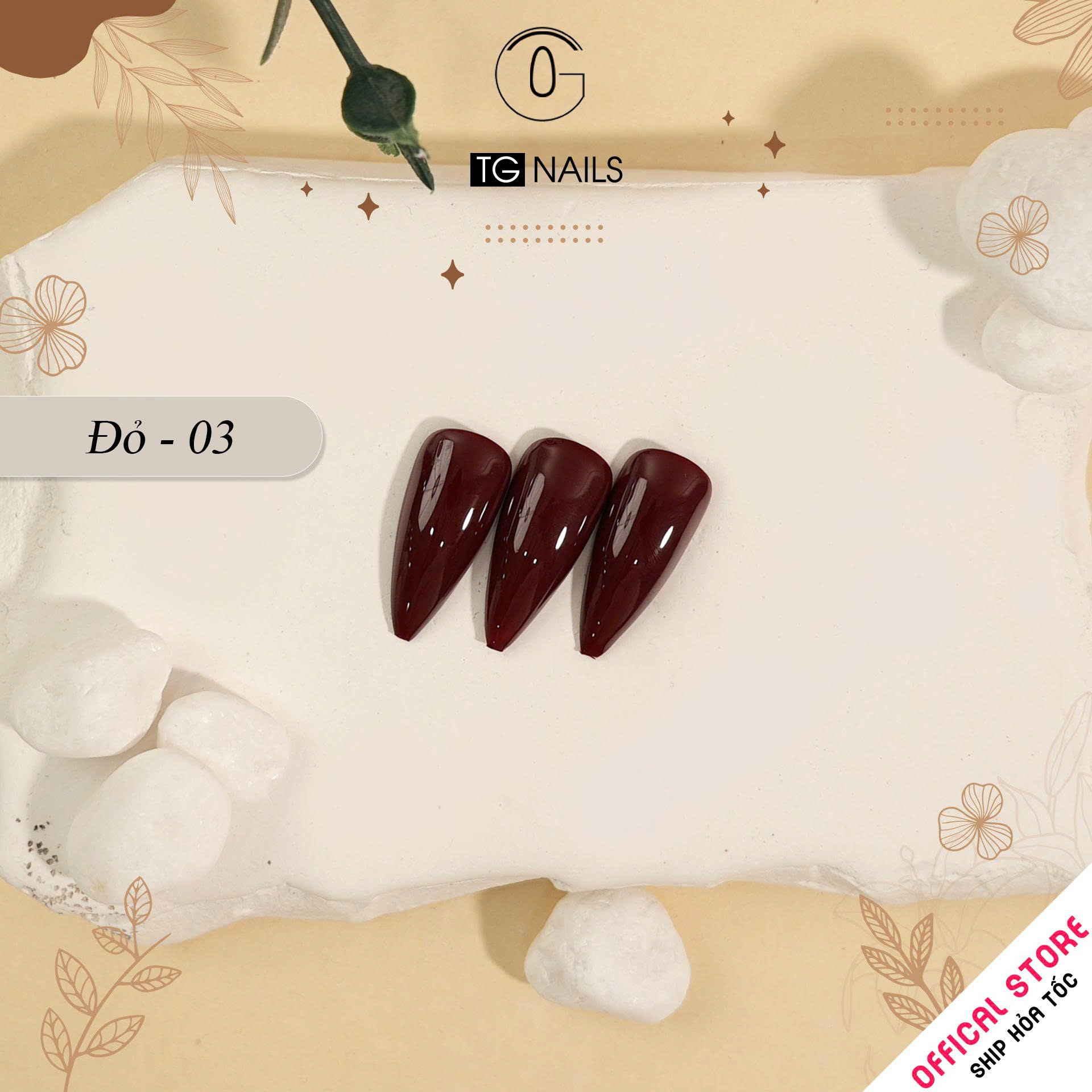 Sơn gel đỏ TG cao cấp cọ tròn chai 15ml