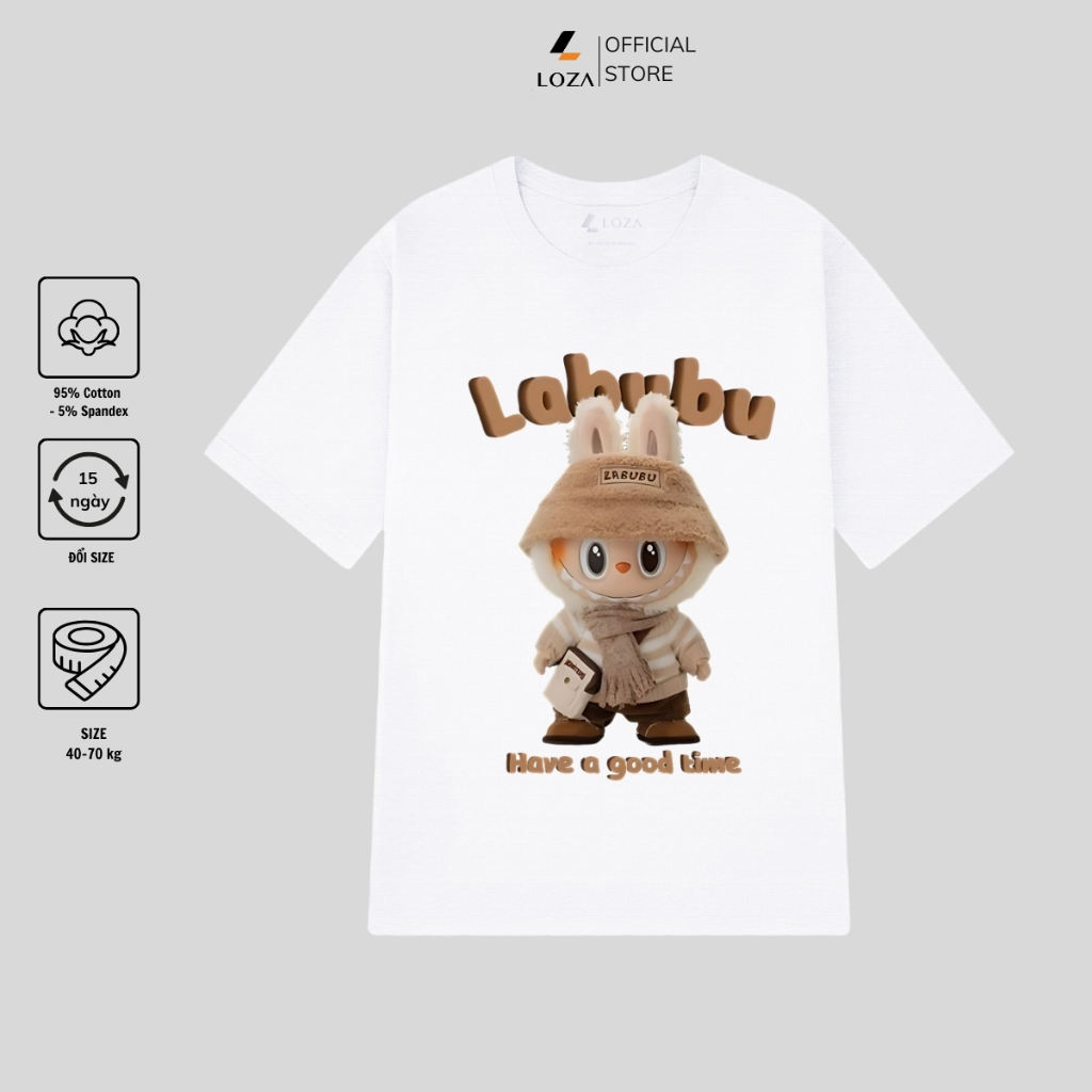 [Form Rộng] Áo thun nữ in hình Labubu nhiều mẫu - Áo phông nữ dáng rộng Loza - G0195_thumbnail_11