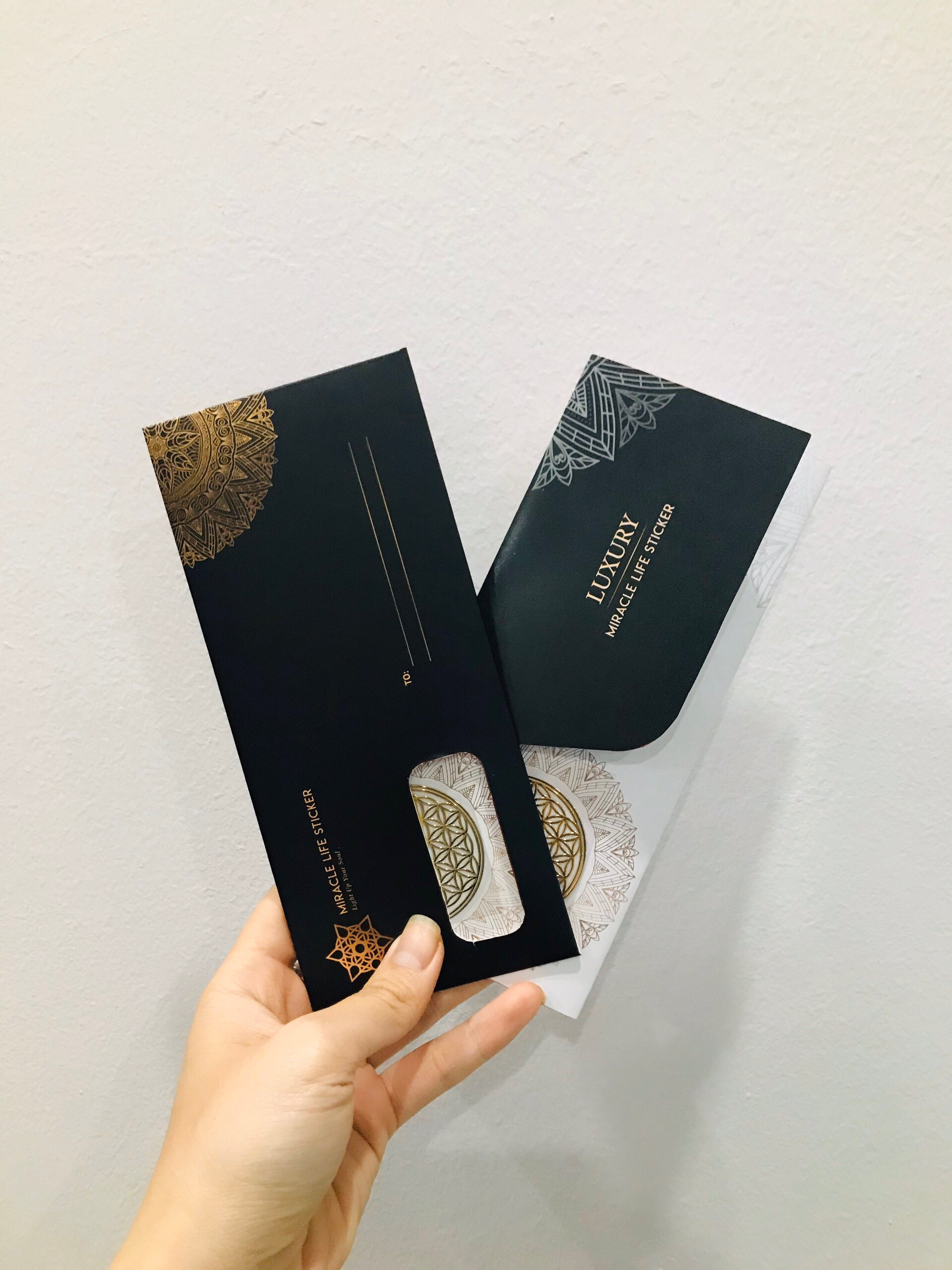 Miếng dán bảo vệ từ trường điện thoại Bông Hoa Sự Sống - Flower of Life Sticker_thumbnail_1