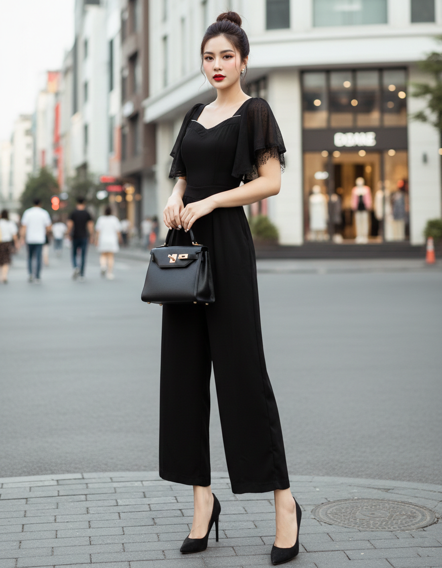 Jumpsuit thiết kế tay cánh tiên phối đá_thumbnail_7