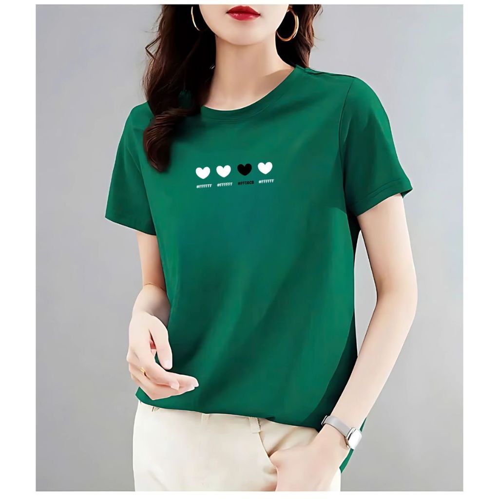 [Form Vừa] Áo thun nữ Loza hình tim nhiều màu chất liệu thun cotton mềm mịn -Áo phông mùa hè mã VT8132_thumbnail_6