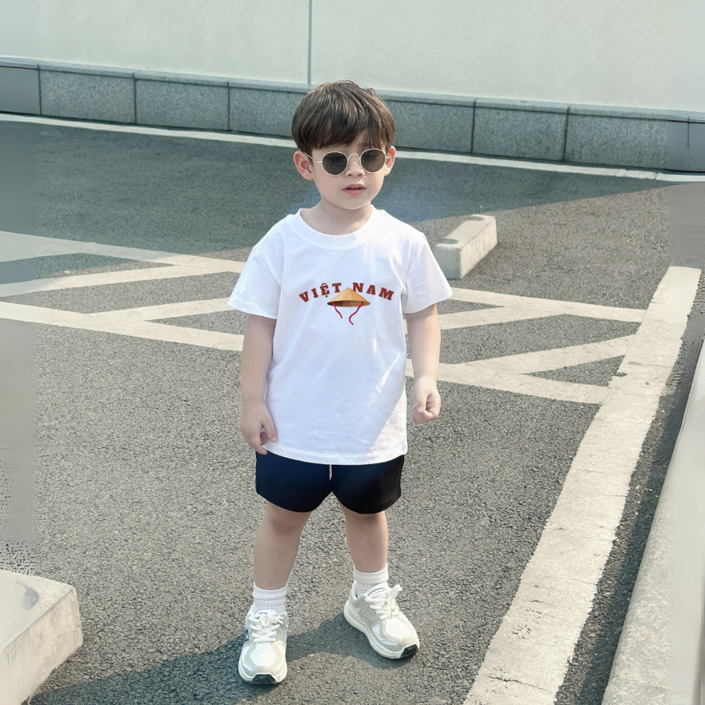 Bộ đồ bé trai in hình 'Việt Nam, Nón Lá' -  Loza Kids SB348_thumbnail_4